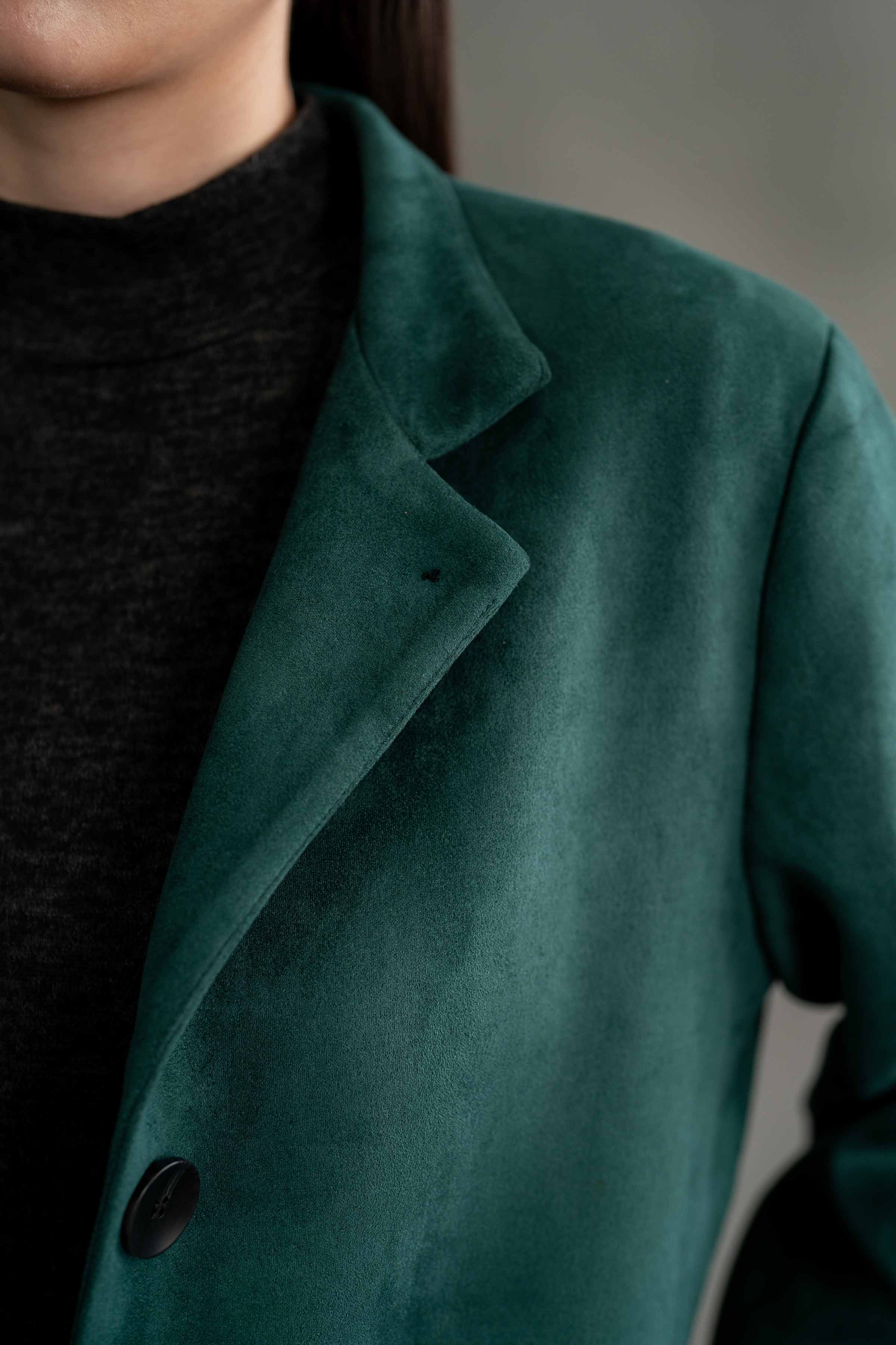 NishatUK - Green Solids Soft Cozy and Durable 1-piece ready to wear Coat