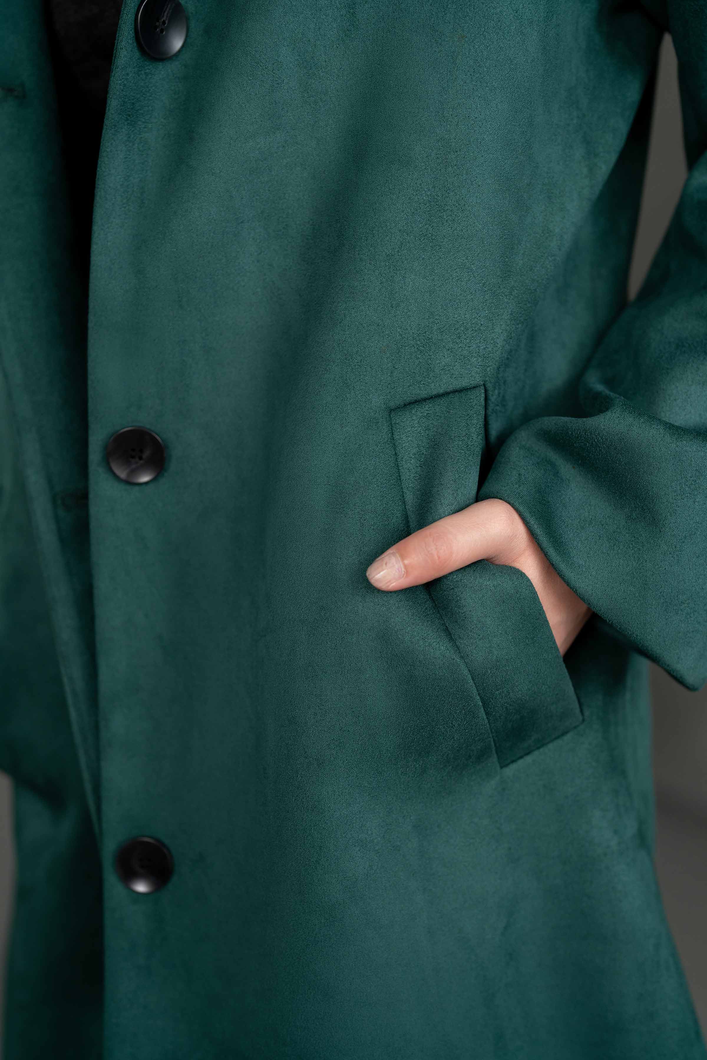 NishatUK - Green Solids Soft Cozy and Durable 1-piece ready to wear Coat