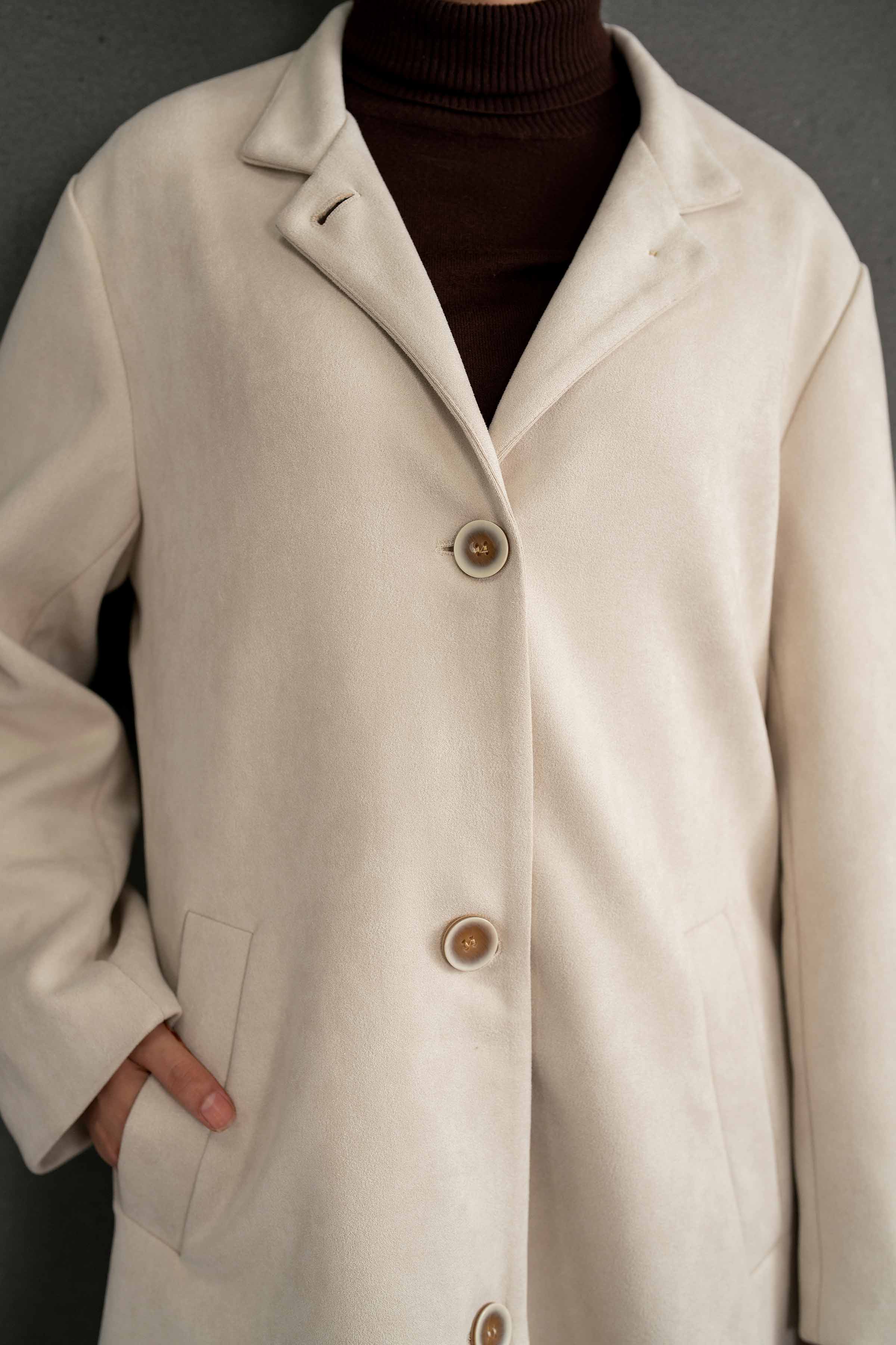 NishatUK - Brown Solids Soft Cozy and Durable 1-piece ready to wear Coat