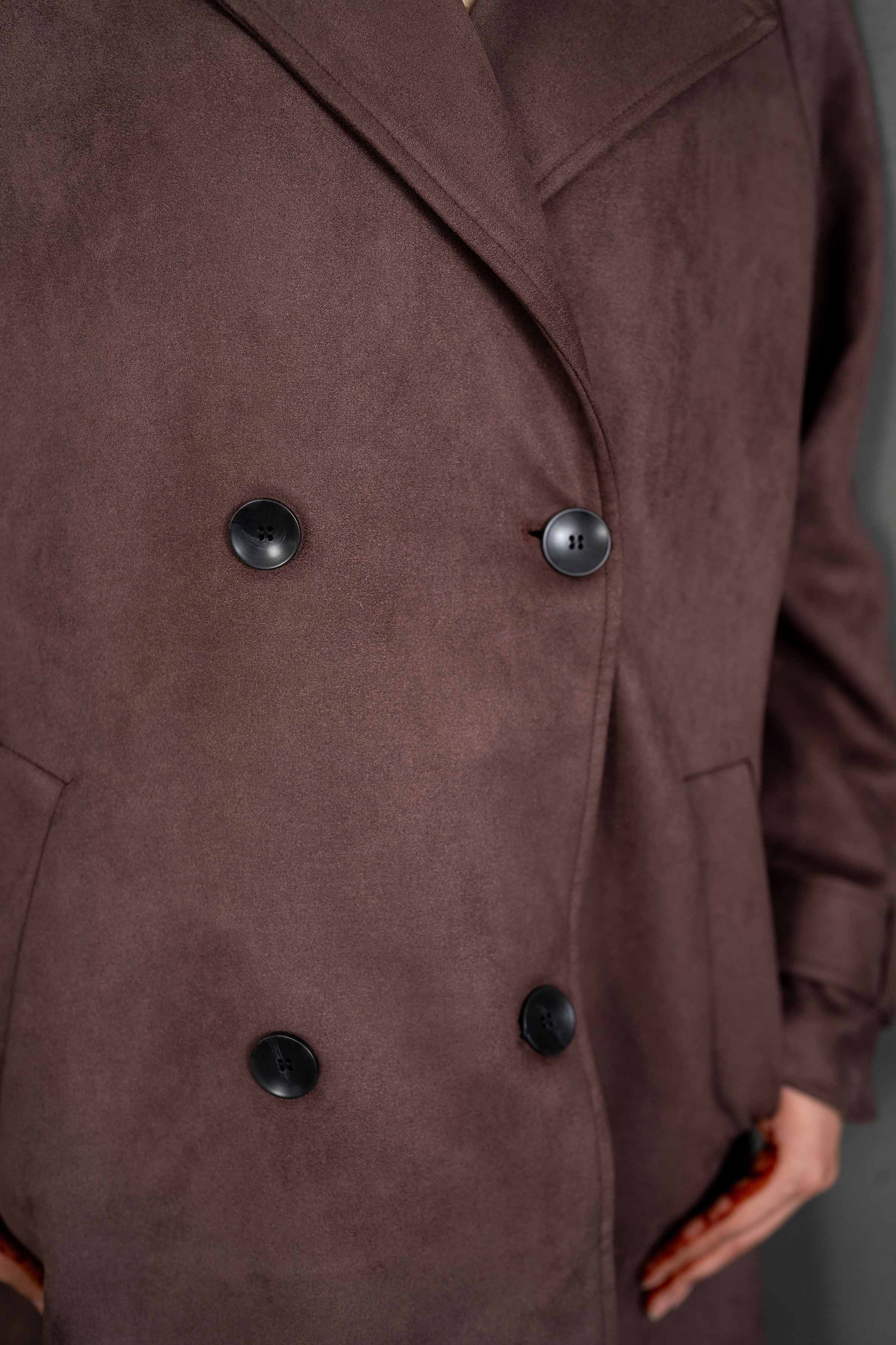 NishatUK - Brown Solids Soft Cozy and Durable 1-piece ready to wear Coat