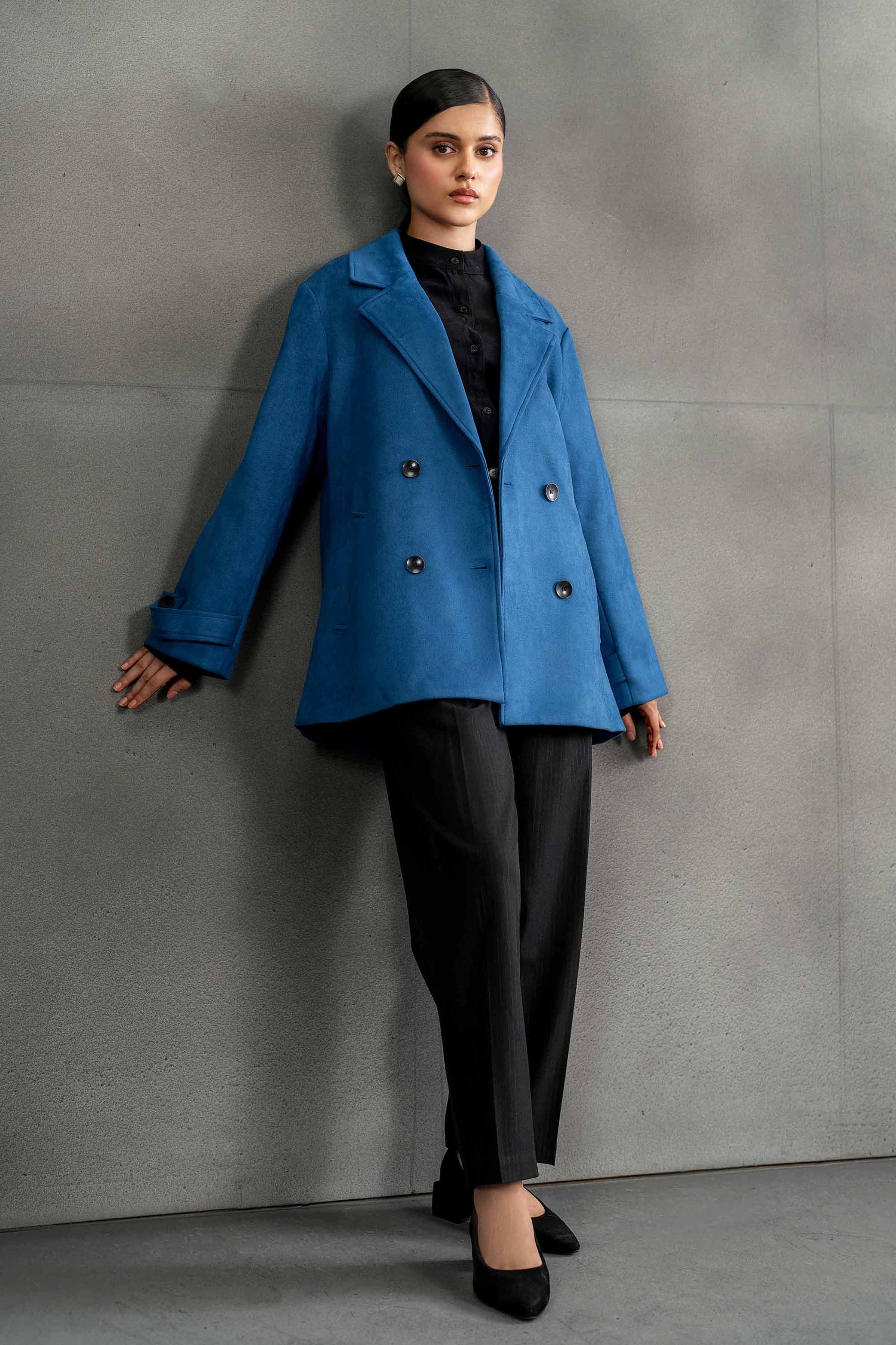 NishatUK - Brown Solids Soft Cozy and Durable 1-piece ready to wear Coat