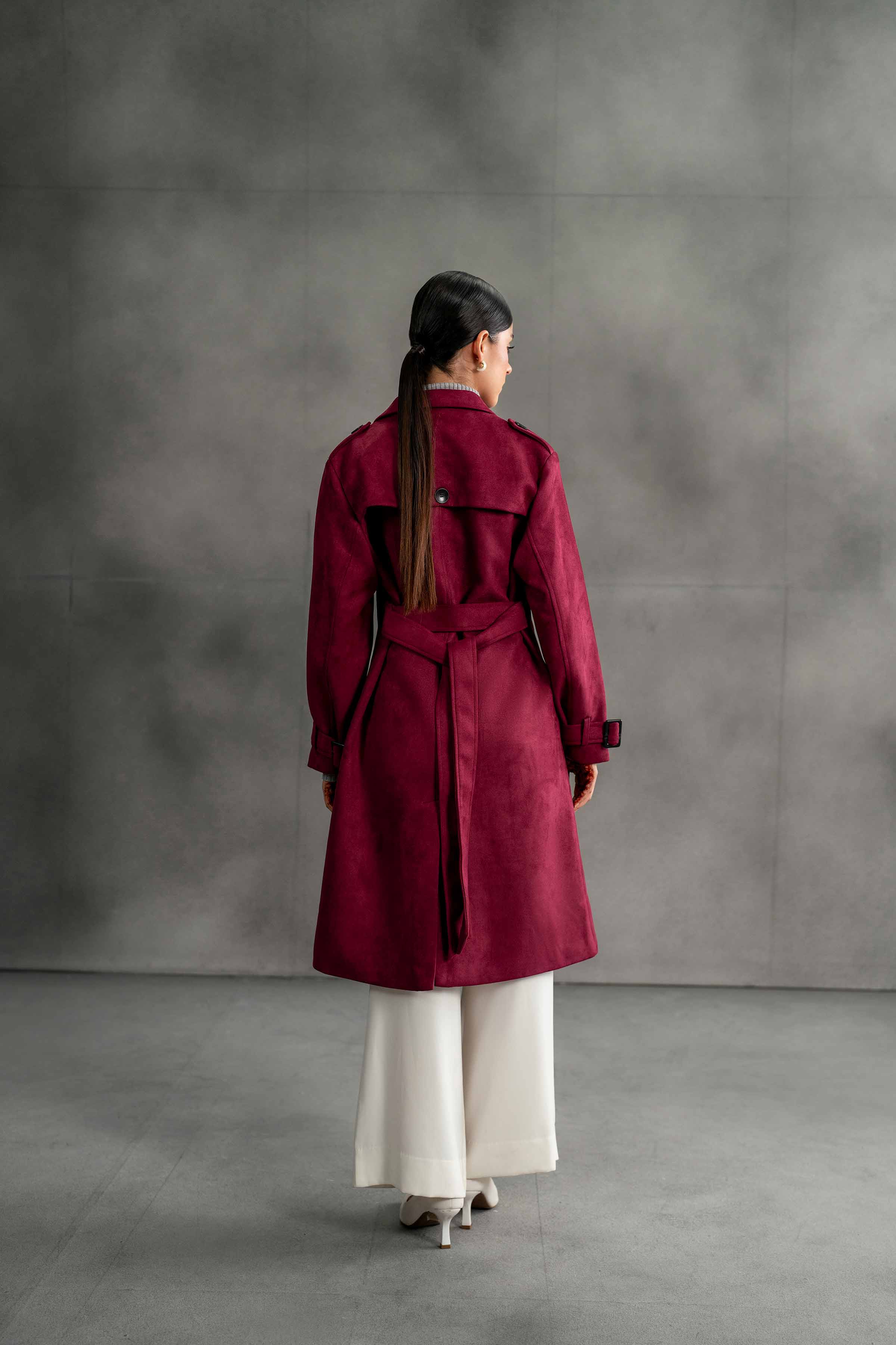 NishatUK - Brown Solids Soft Cozy and Durable 1-piece ready to wear Coat