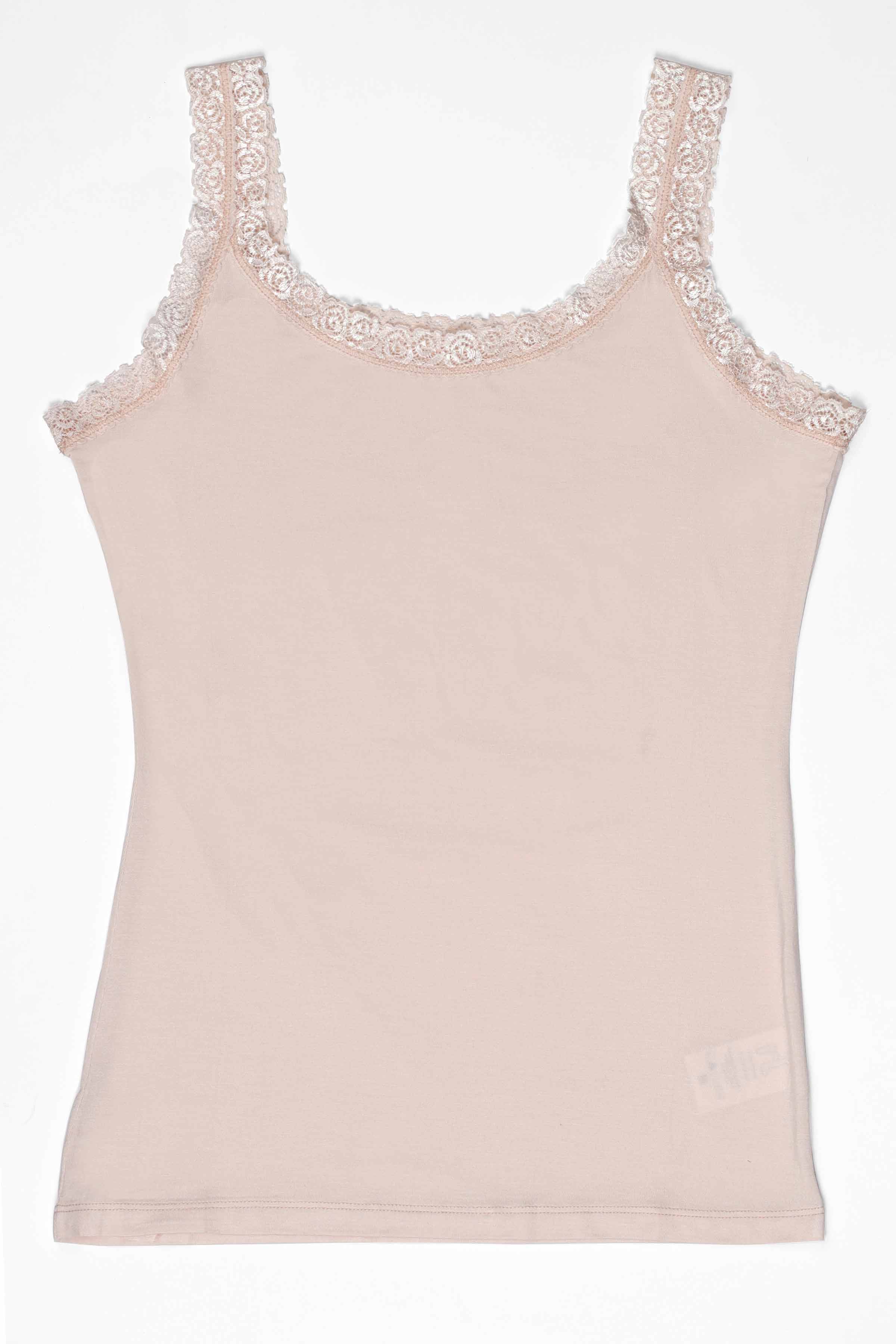 NishatUK - Light Pink Solids Cotton 1-piece ready to wear Camisole