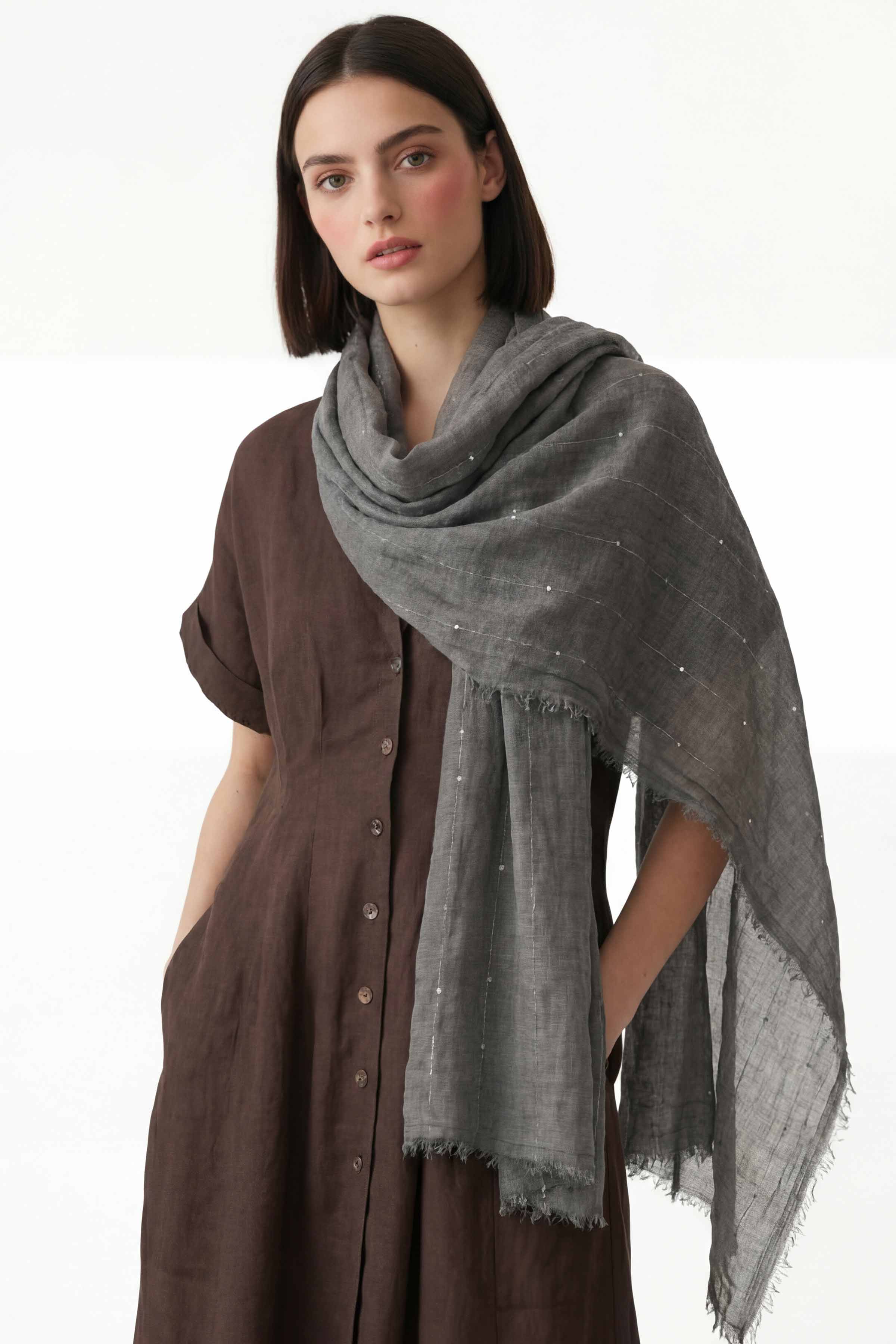 Black Women Scarf-443392103