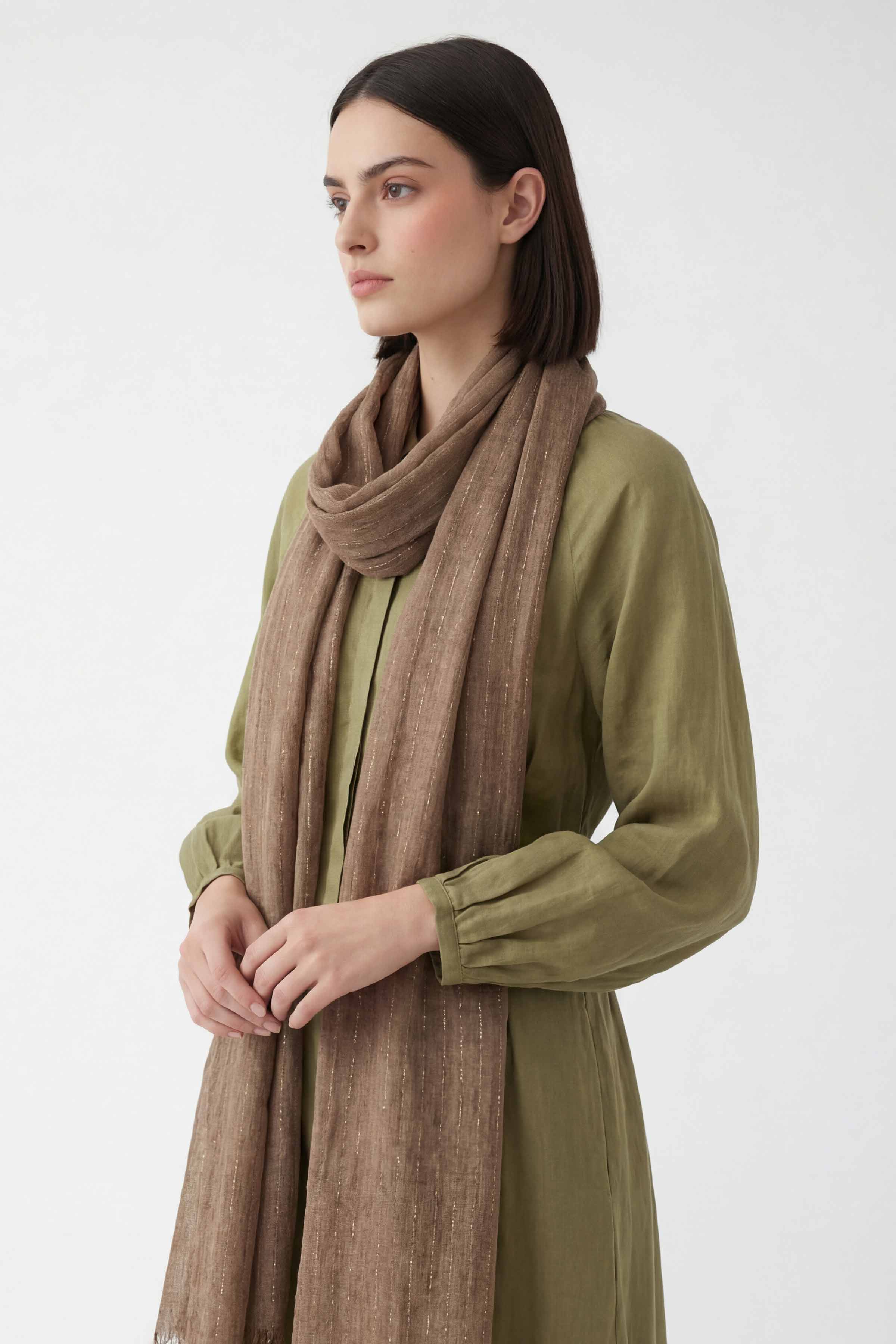 Coffee Women Scarf-443422117