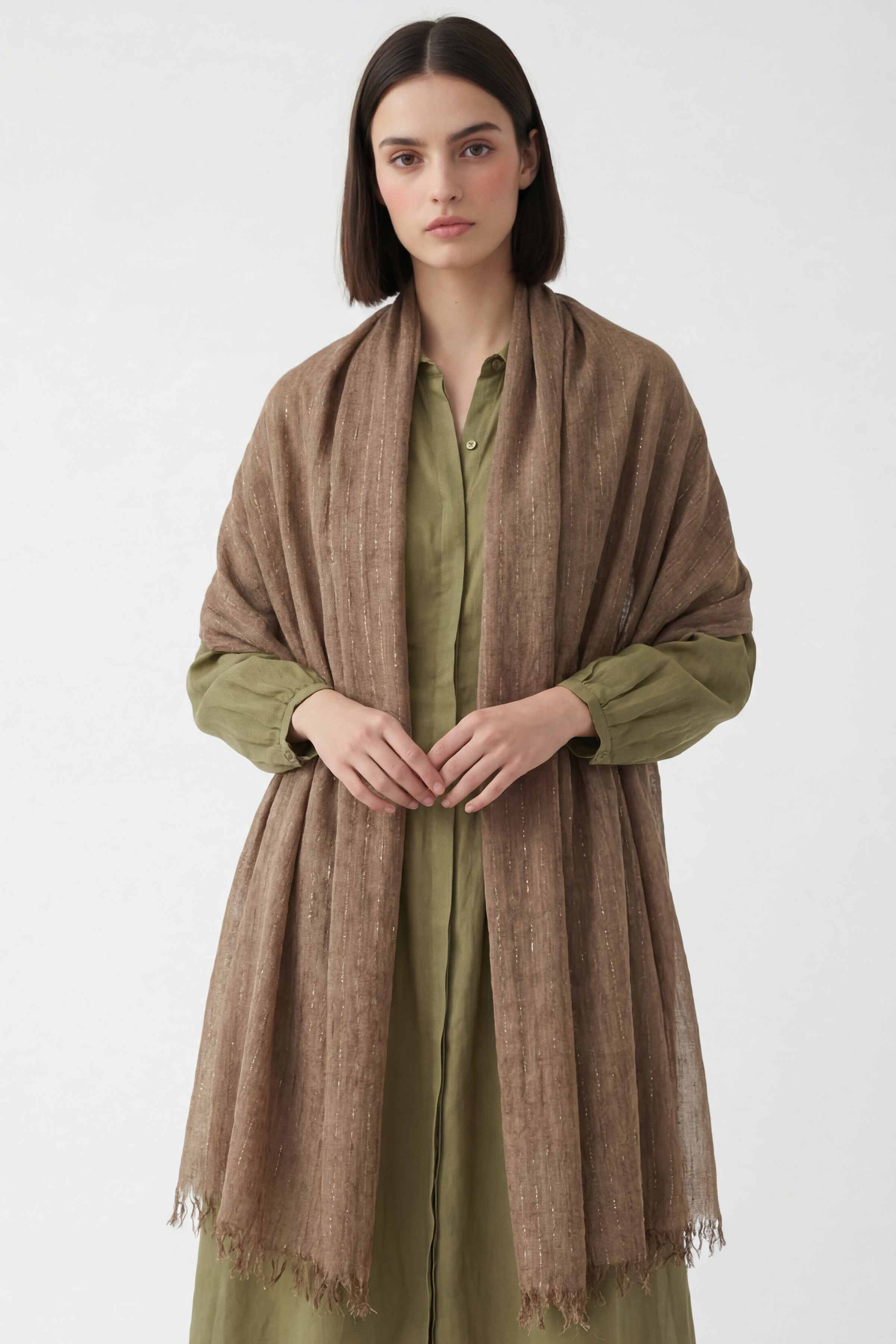 Coffee Women Scarf-443422117