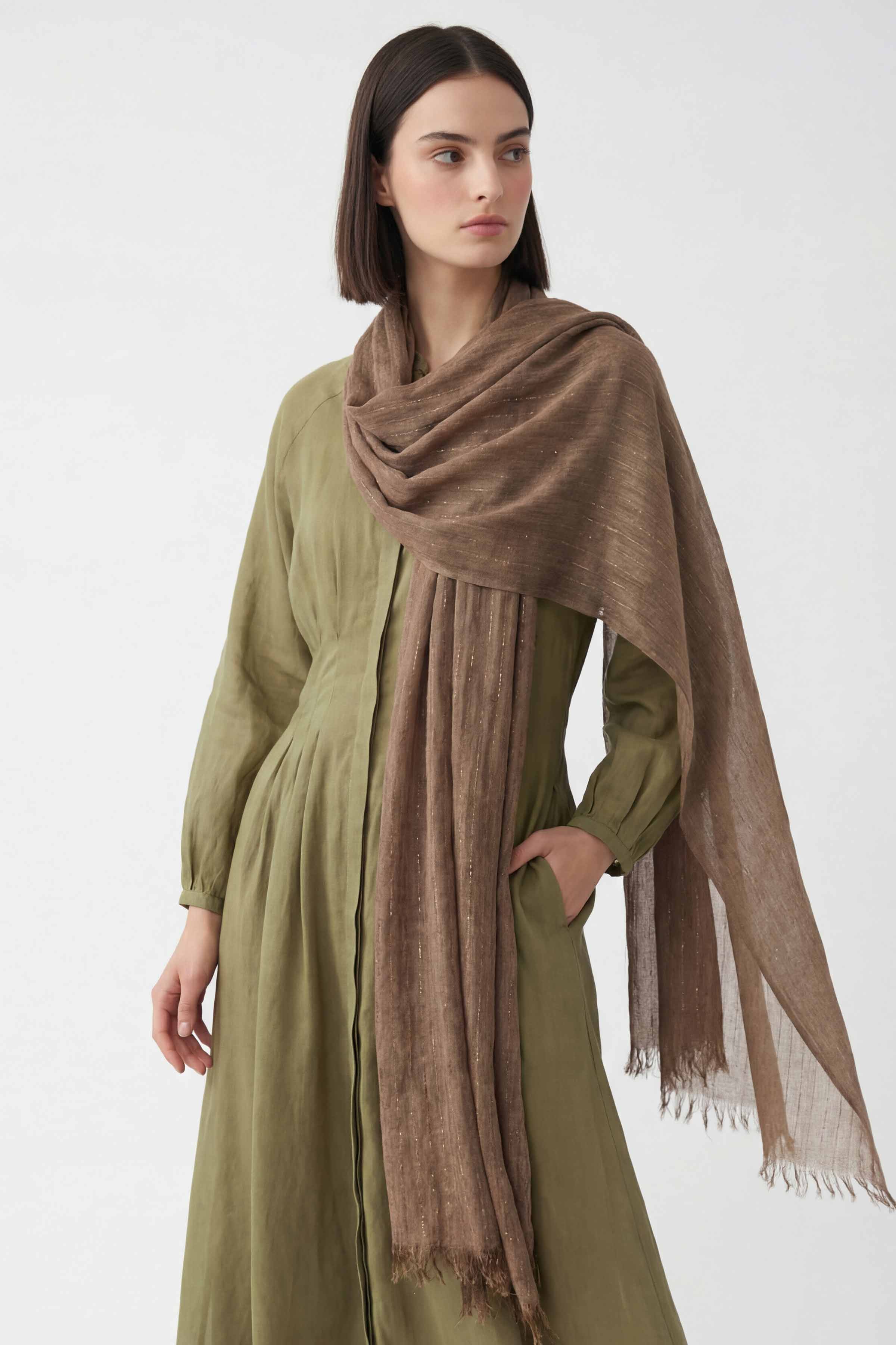 Coffee Women Scarf-443422117