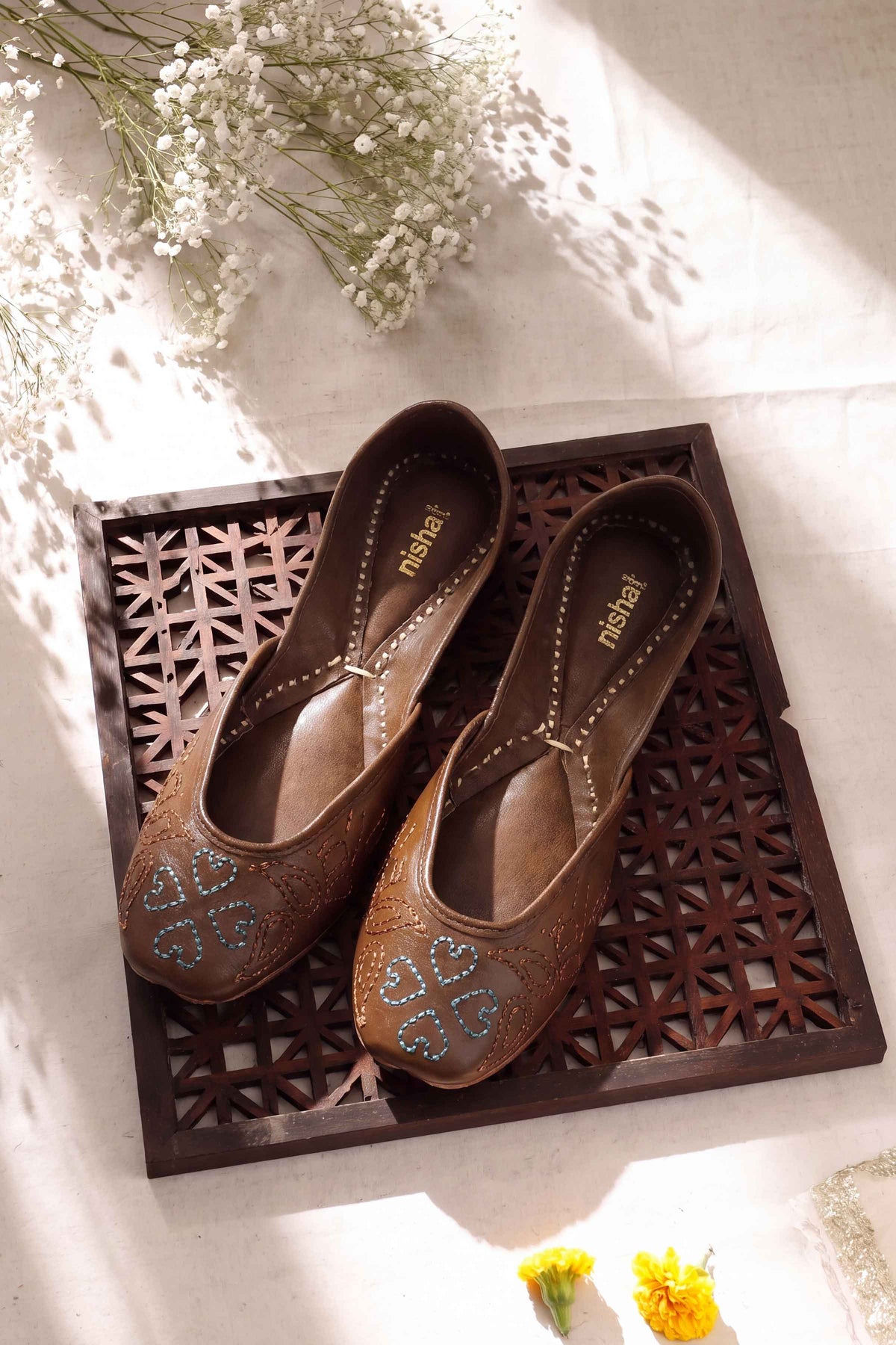Dark Brown Khussa-1718223713 - for Women - Shoes Collection | Nishat UK | Shop Online