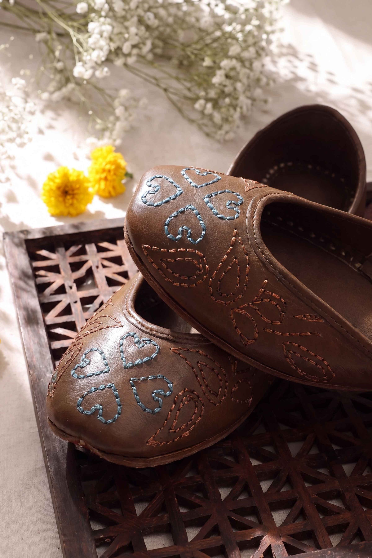 Dark Brown Khussa-1718223713 - for Women - Shoes Collection | Nishat UK | Shop Online