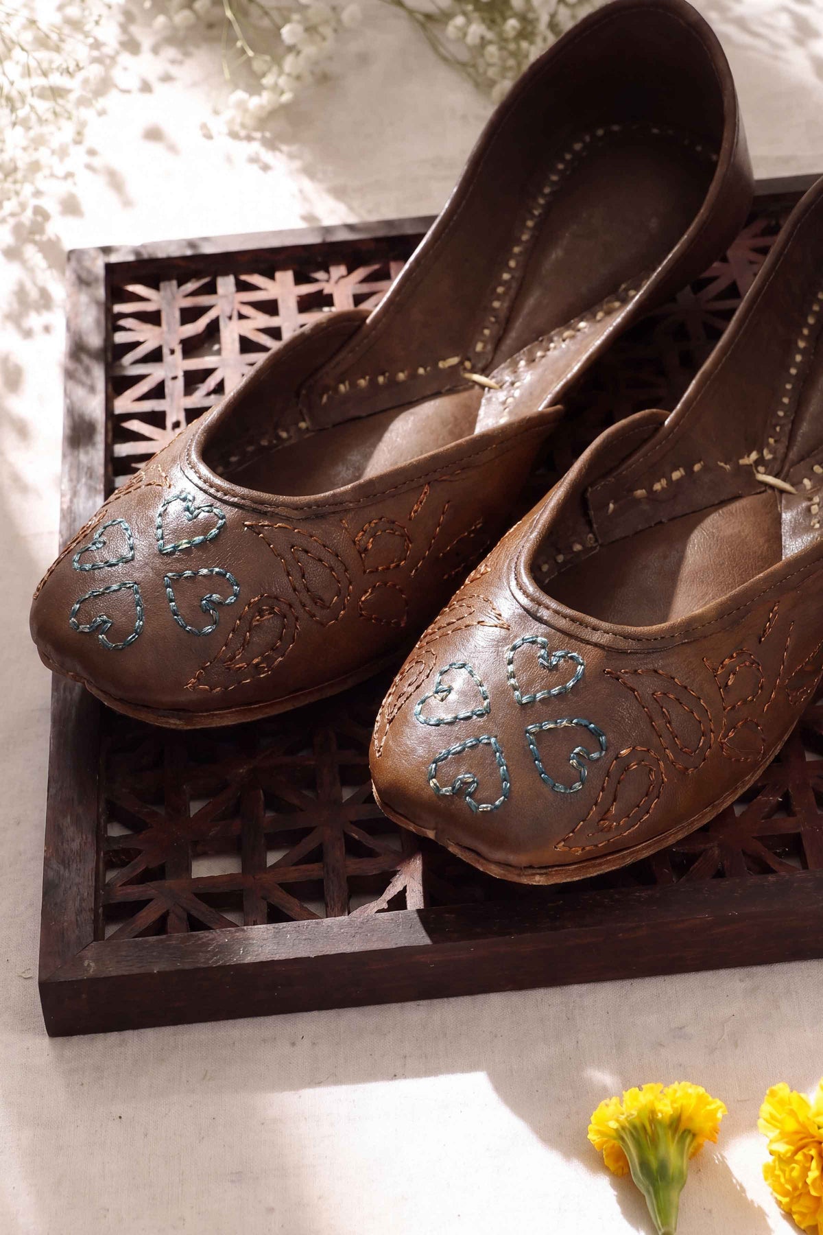 Dark Brown Khussa-1718223713 - for Women - Shoes Collection | Nishat UK | Shop Online