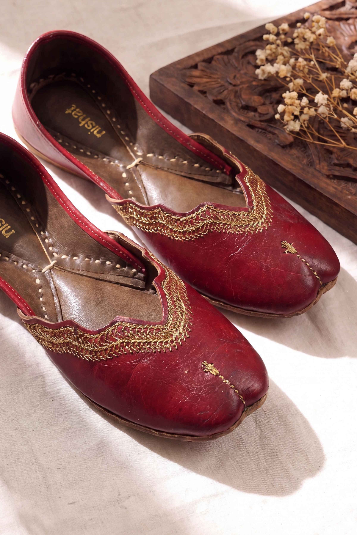 Maroon Khussa-1718303722 - for Women - Shoes Collection | Nishat UK | Shop Online