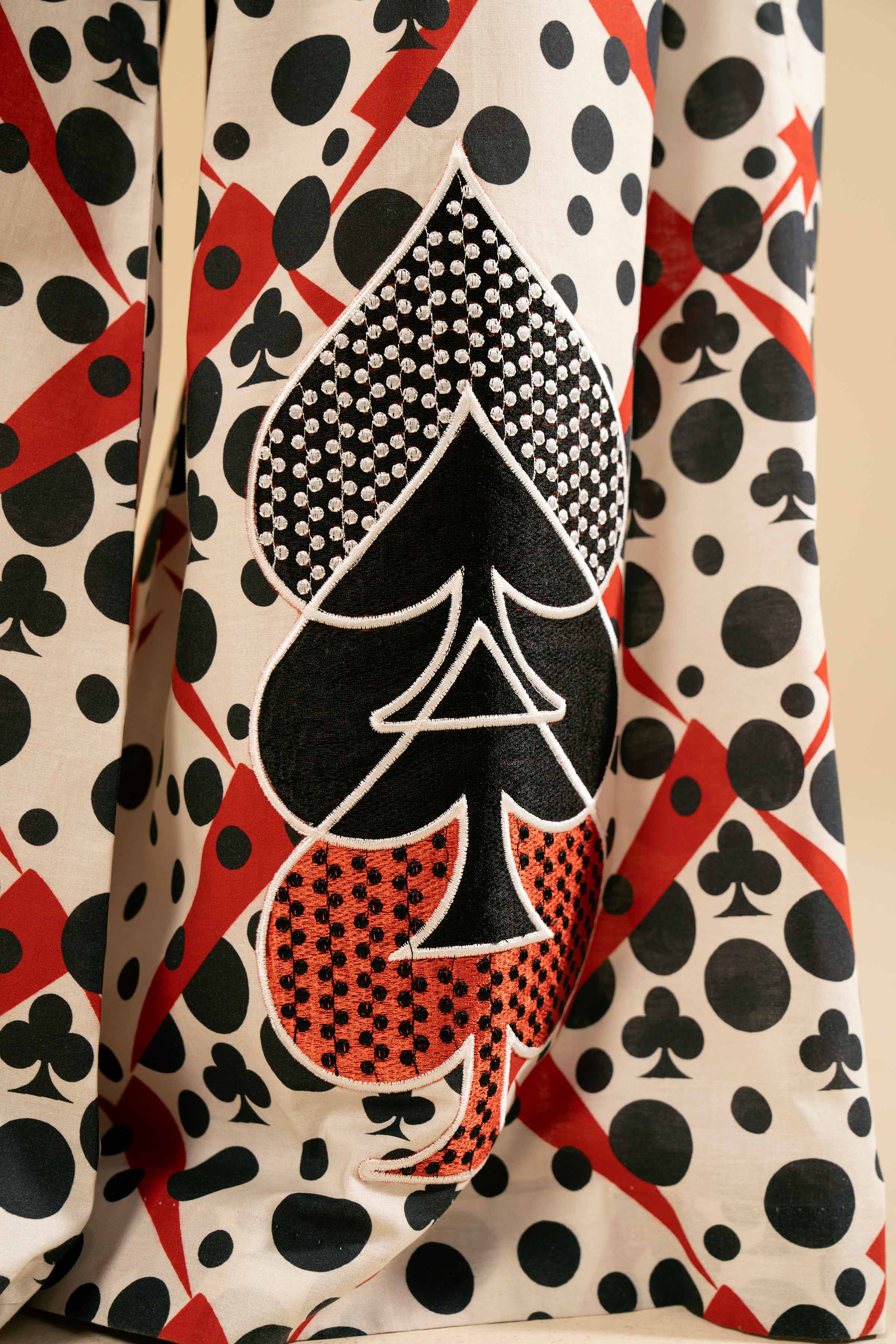 NishatUK - Red Embroidered Cotton 2-piece unstitched Dress