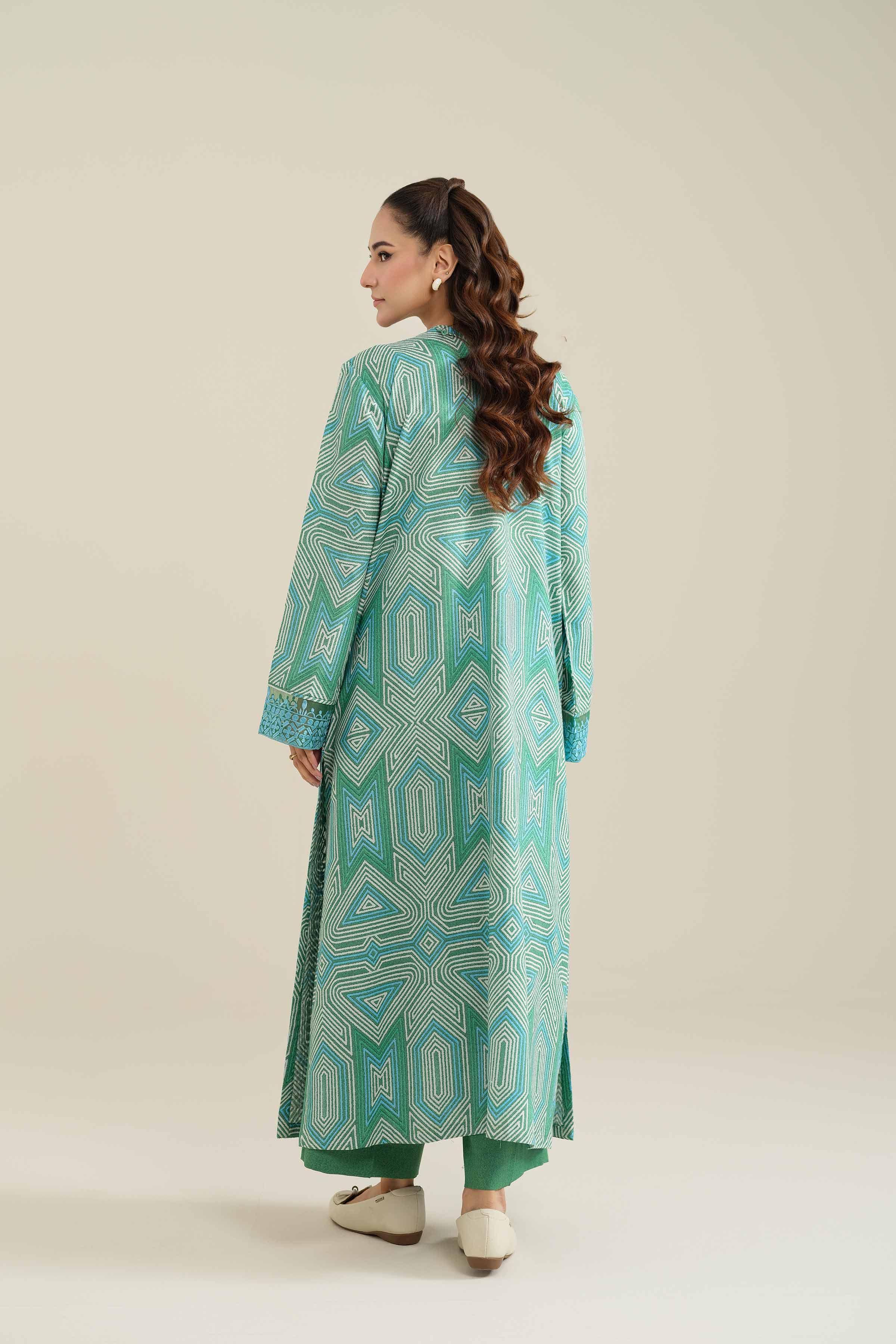 NishatUK - Brown Embroidered Karandi 2-piece unstitched Dress