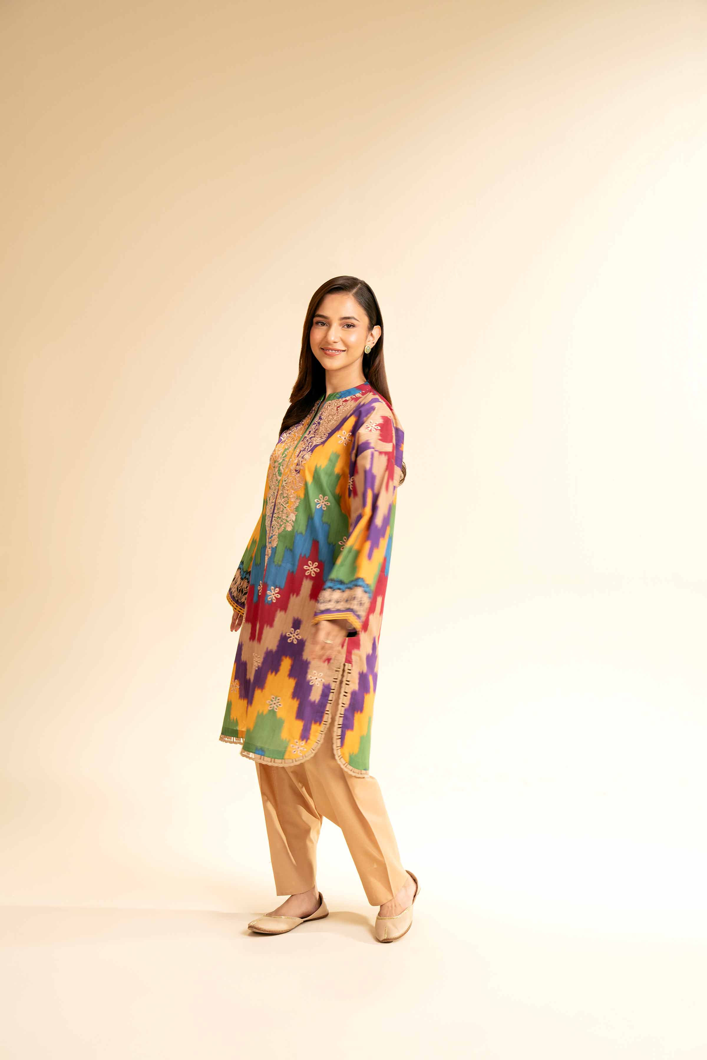 NishatUK - Multi Embroidered Lawn 2-piece unstitched Dress