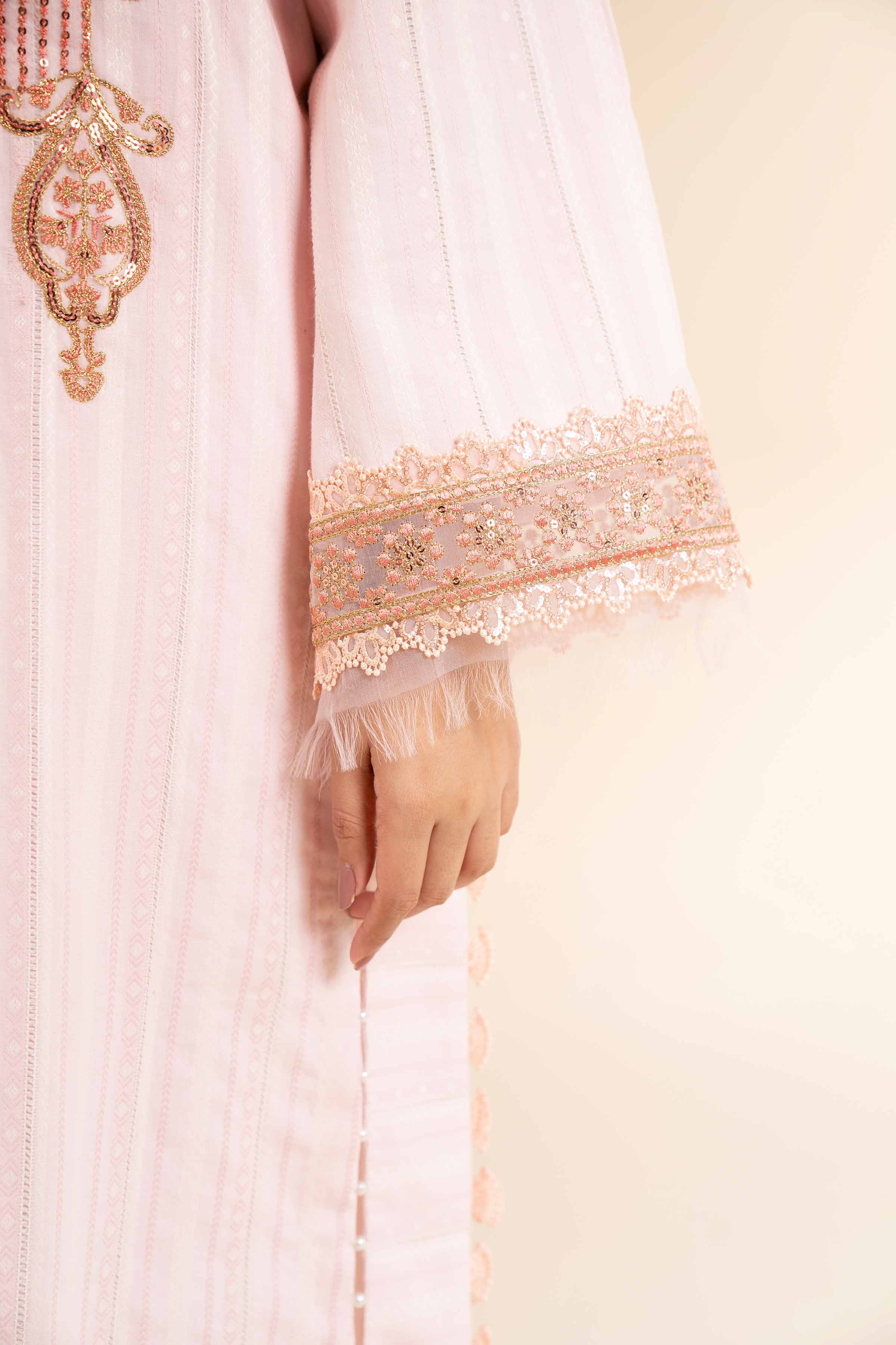 Nishat UK - Pink Printed Jacquard 2 Pieces unstitched suit
