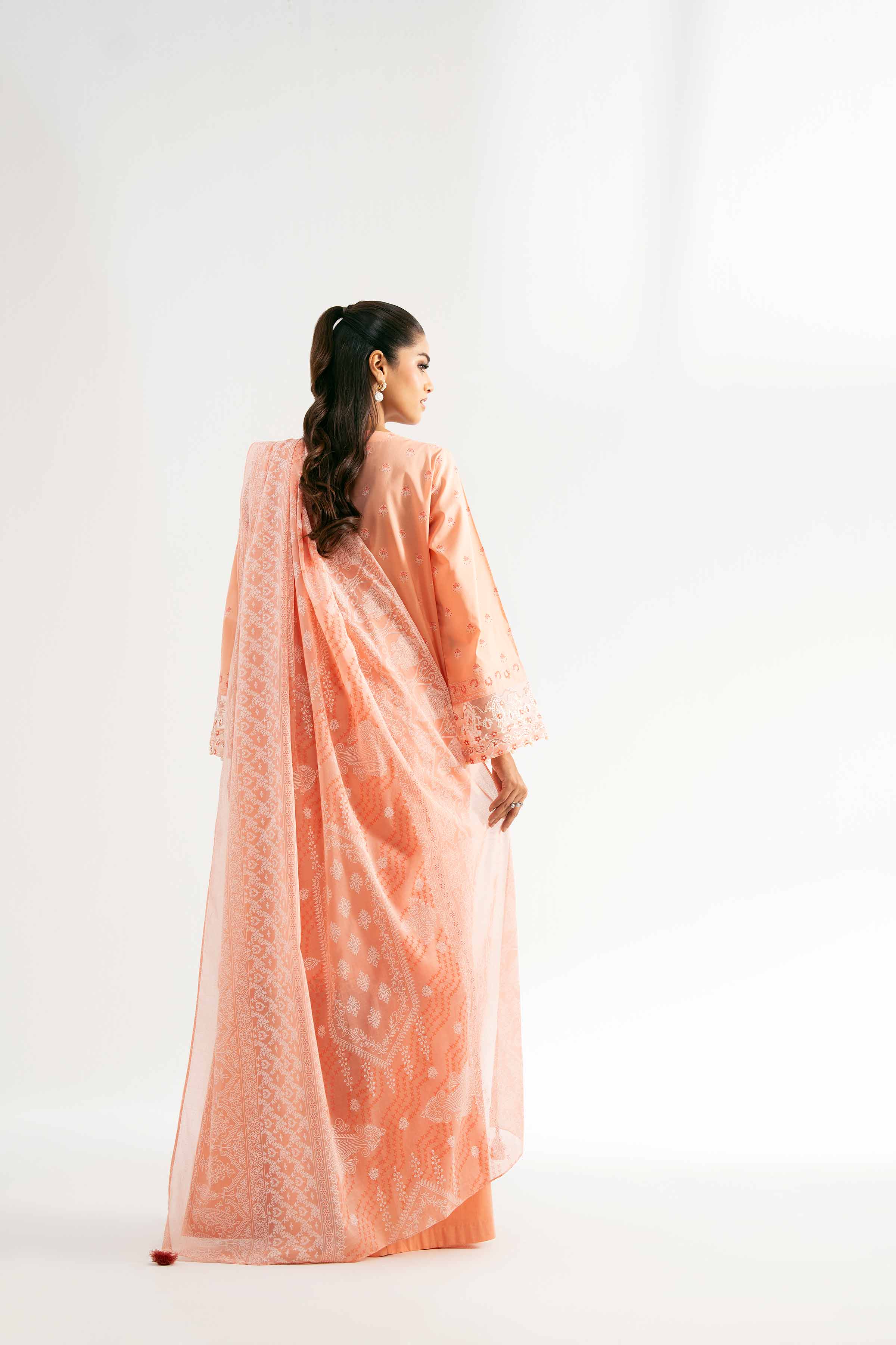 Nishat UK - Pink Embroidered Lawn 3 Pieces unstitched suit