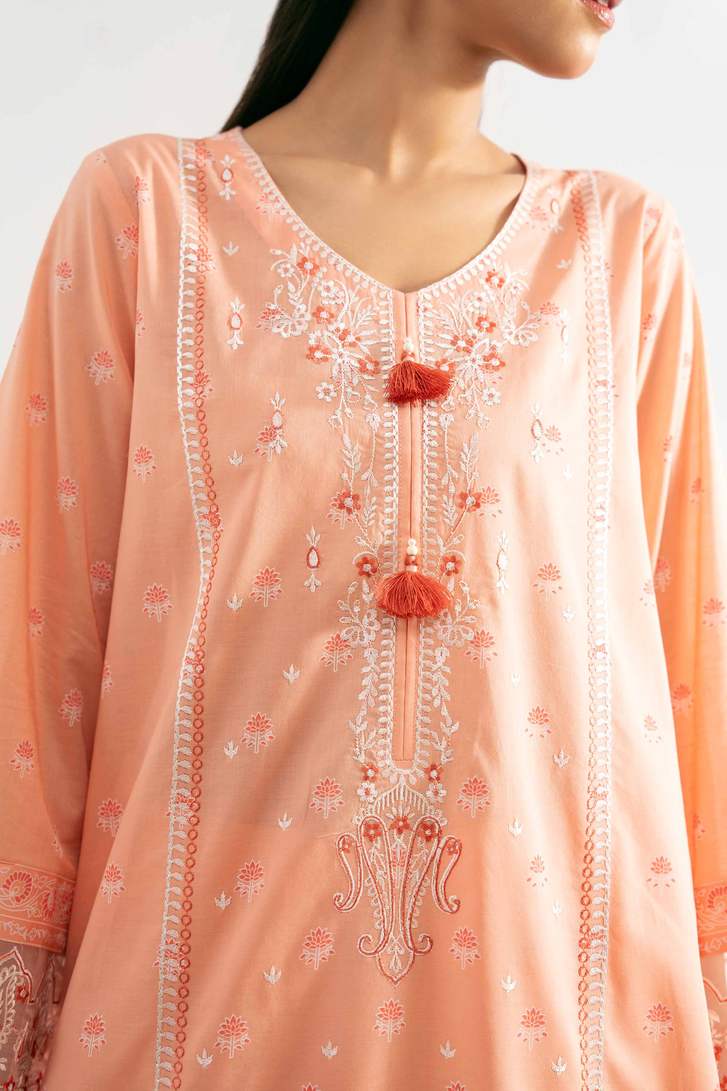 Nishat UK - Pink Embroidered Lawn 3 Pieces unstitched suit