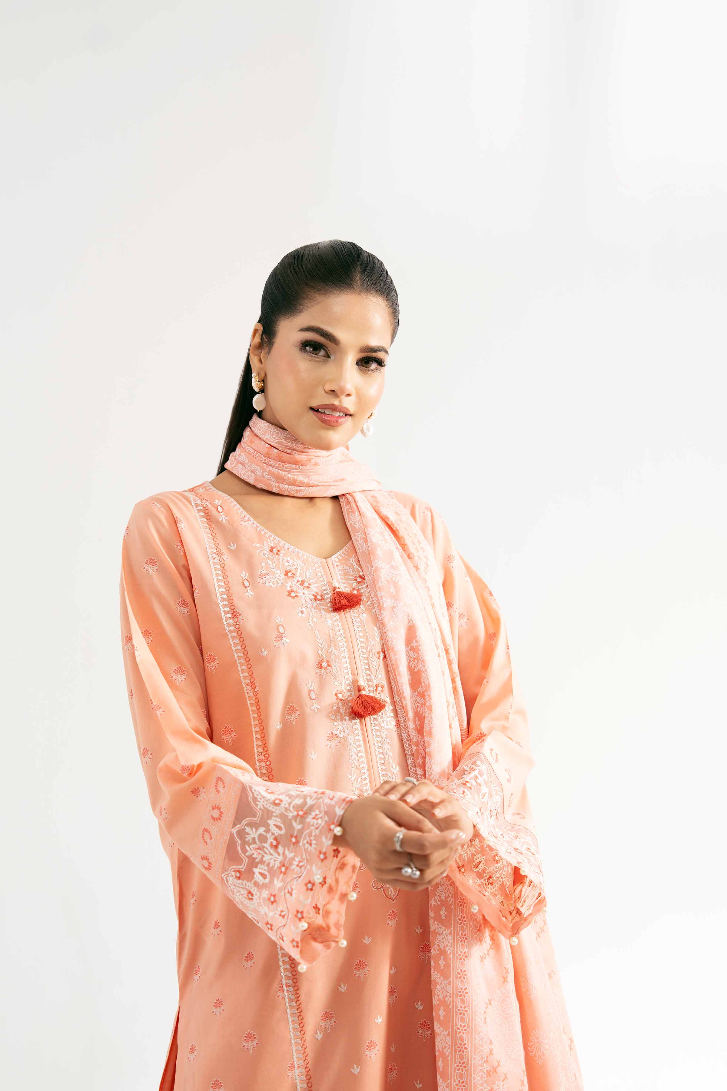 Nishat UK - Pink Embroidered Lawn 3 Pieces unstitched suit
