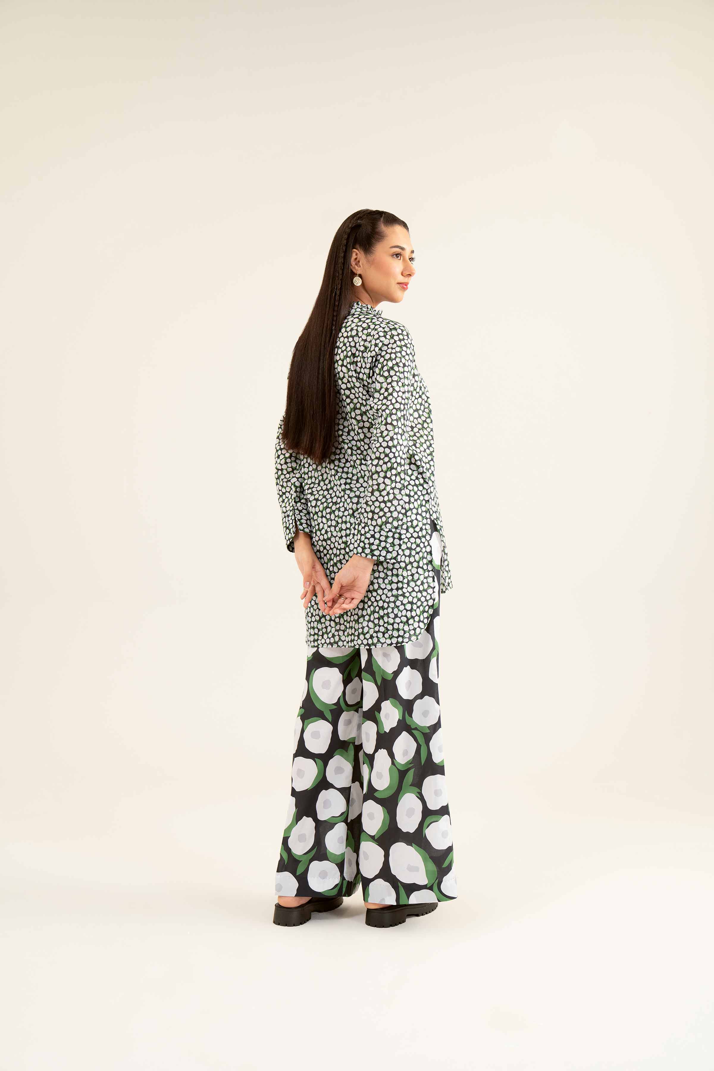 NishatUK - Brown Printed Lawn 2-piece ready to wear Dress