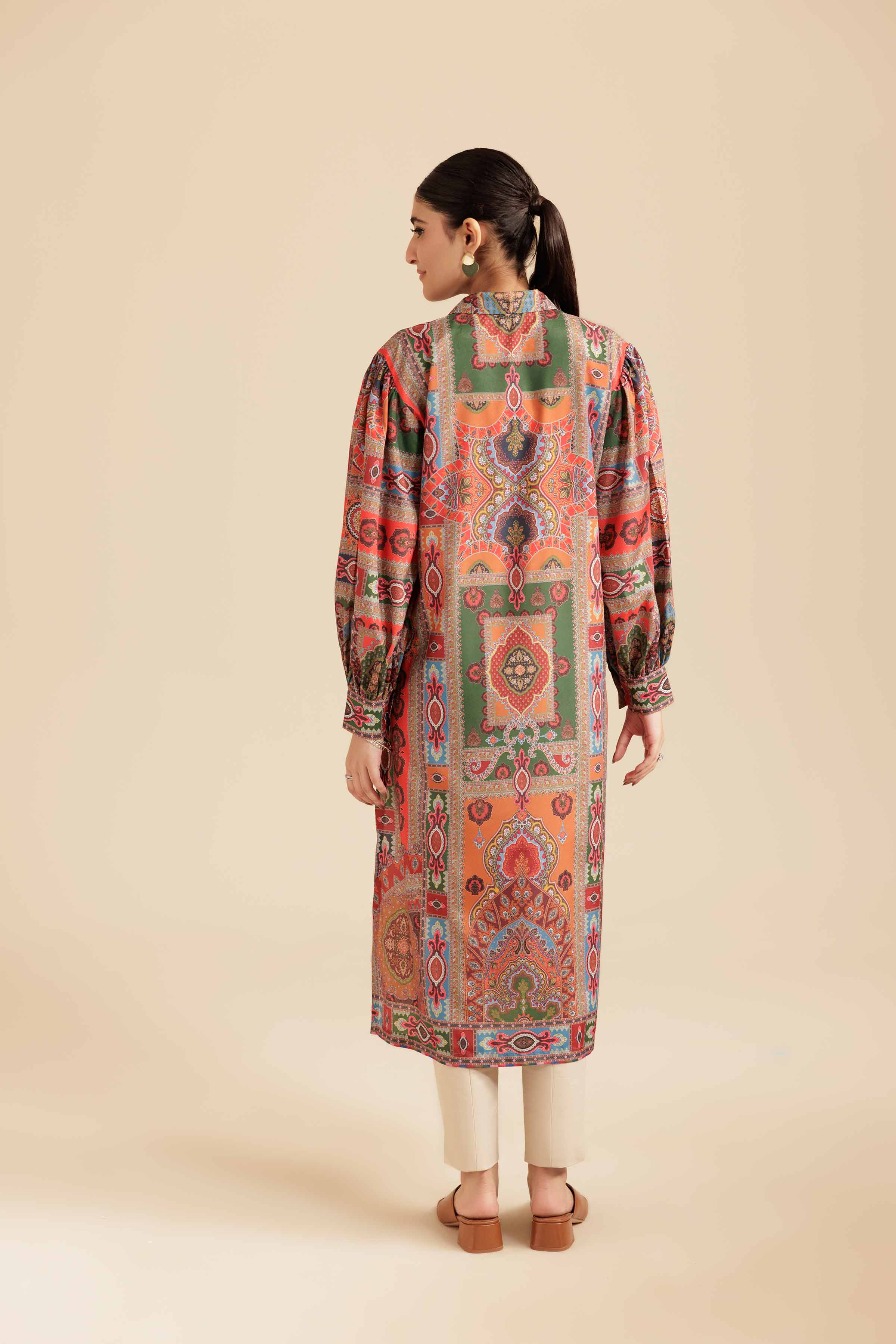 NishatUK - Multi Grip Silk 1-piece ready to wear Tunic