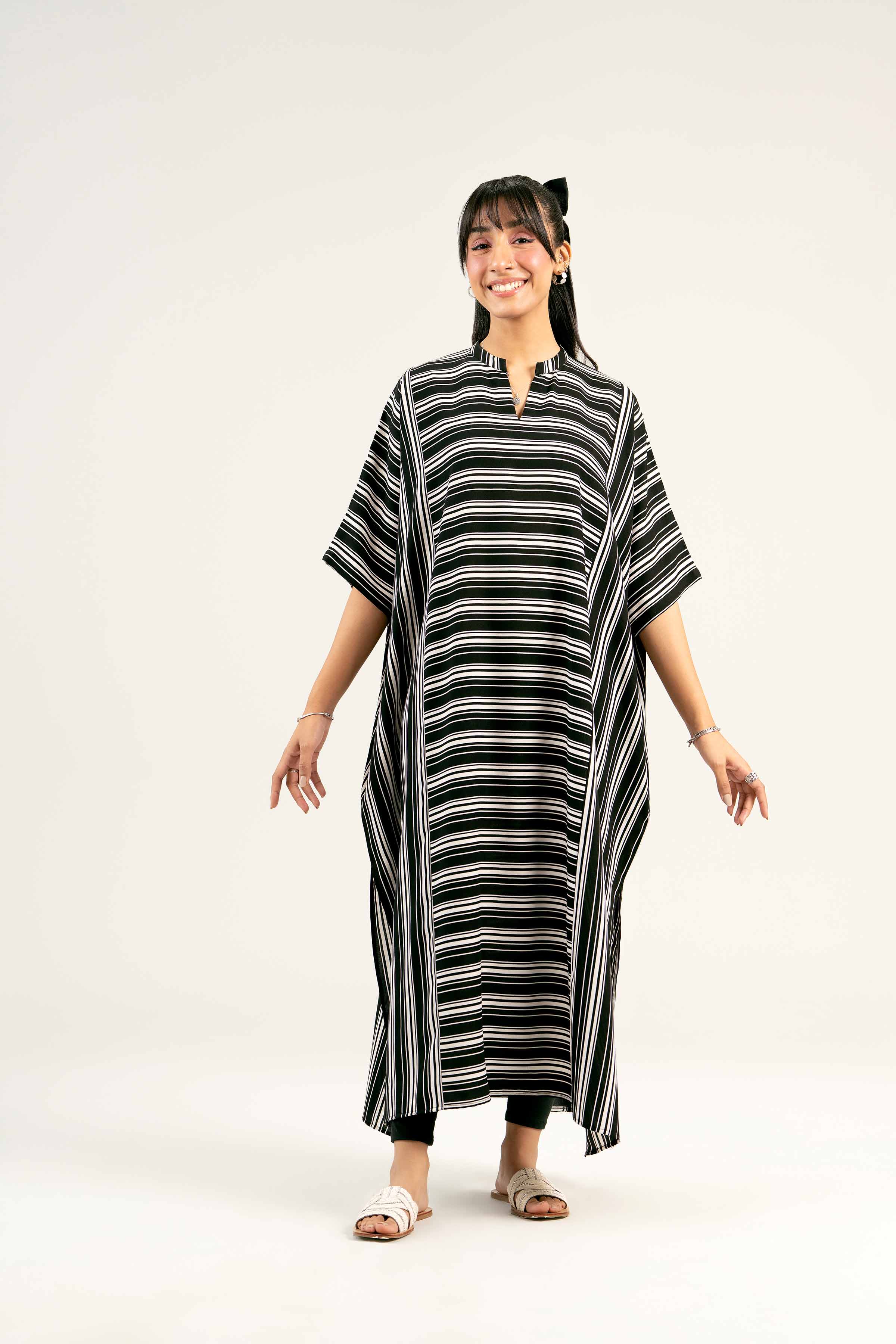NishatUK - Black Solids Grip 1-piece ready to wear Long Dress