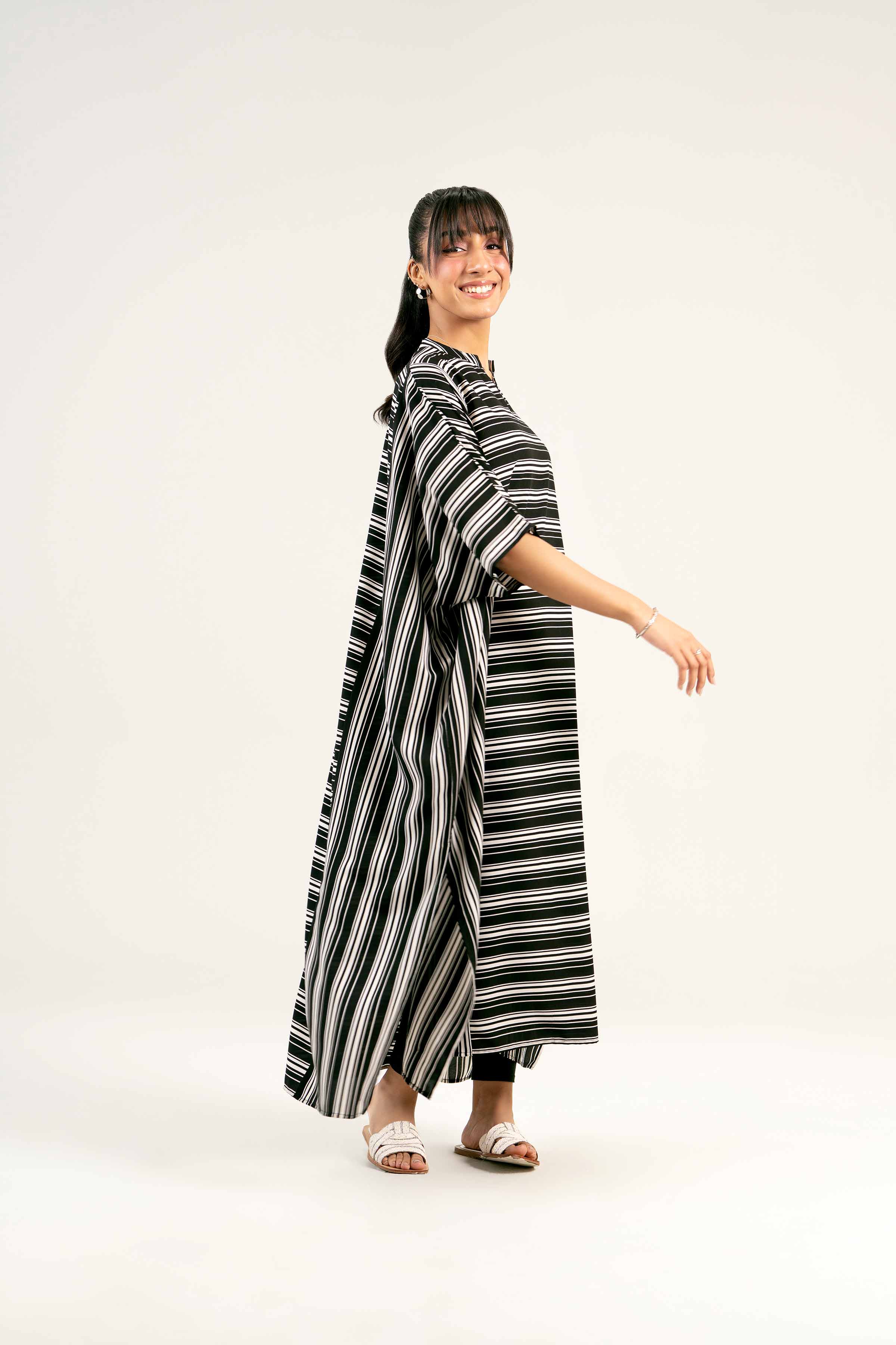 NishatUK - Black Solids Grip 1-piece ready to wear Long Dress