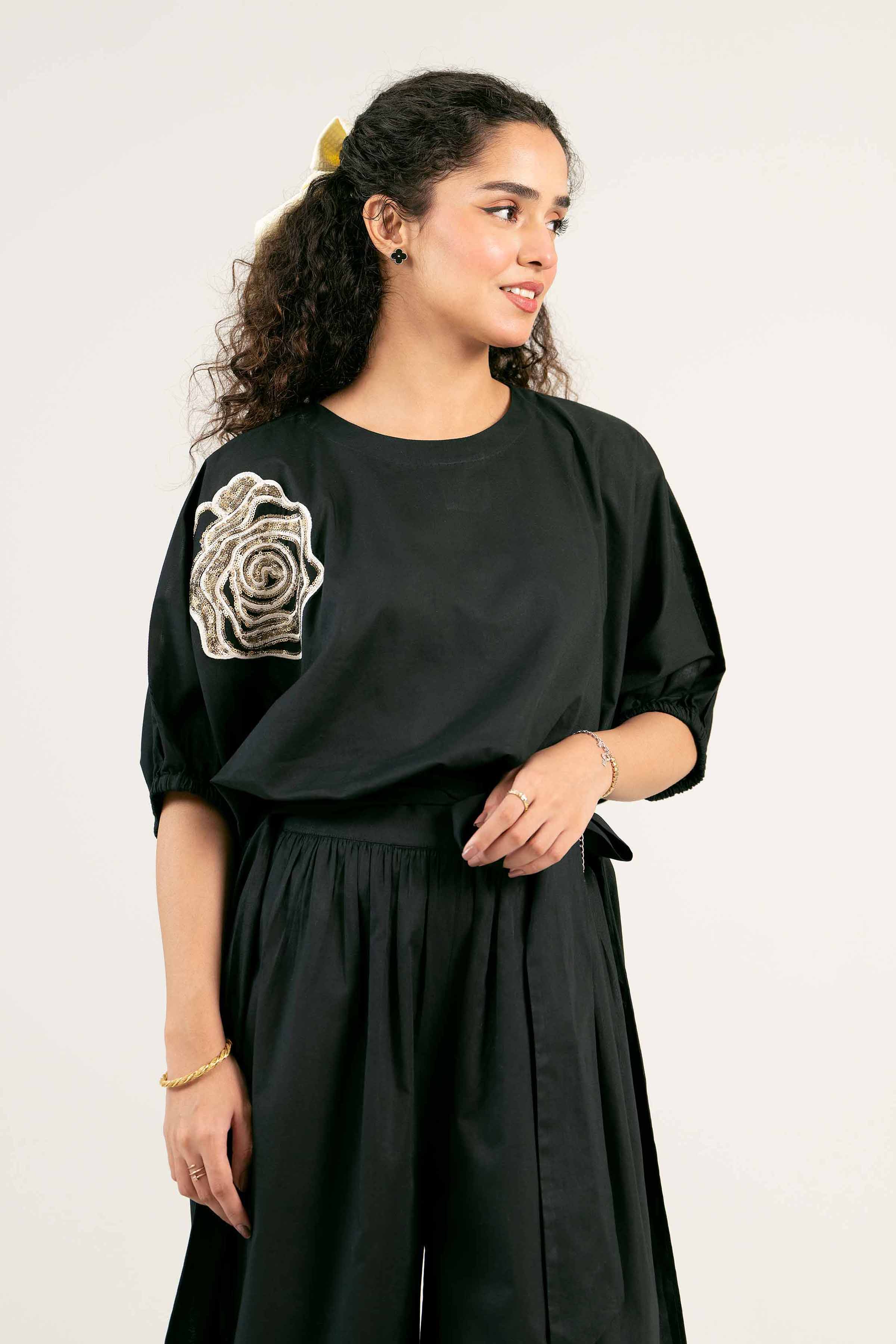 NishatUK - Brown Embroidered Cambric 2-piece ready to wear Dress