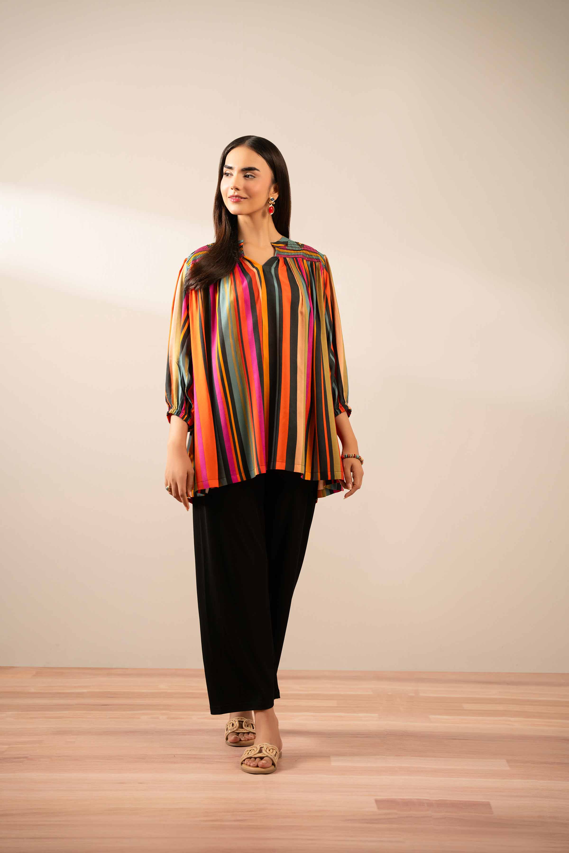 NishatUK - Multi Embroidered Lawn 1-piece ready to wear Tunic