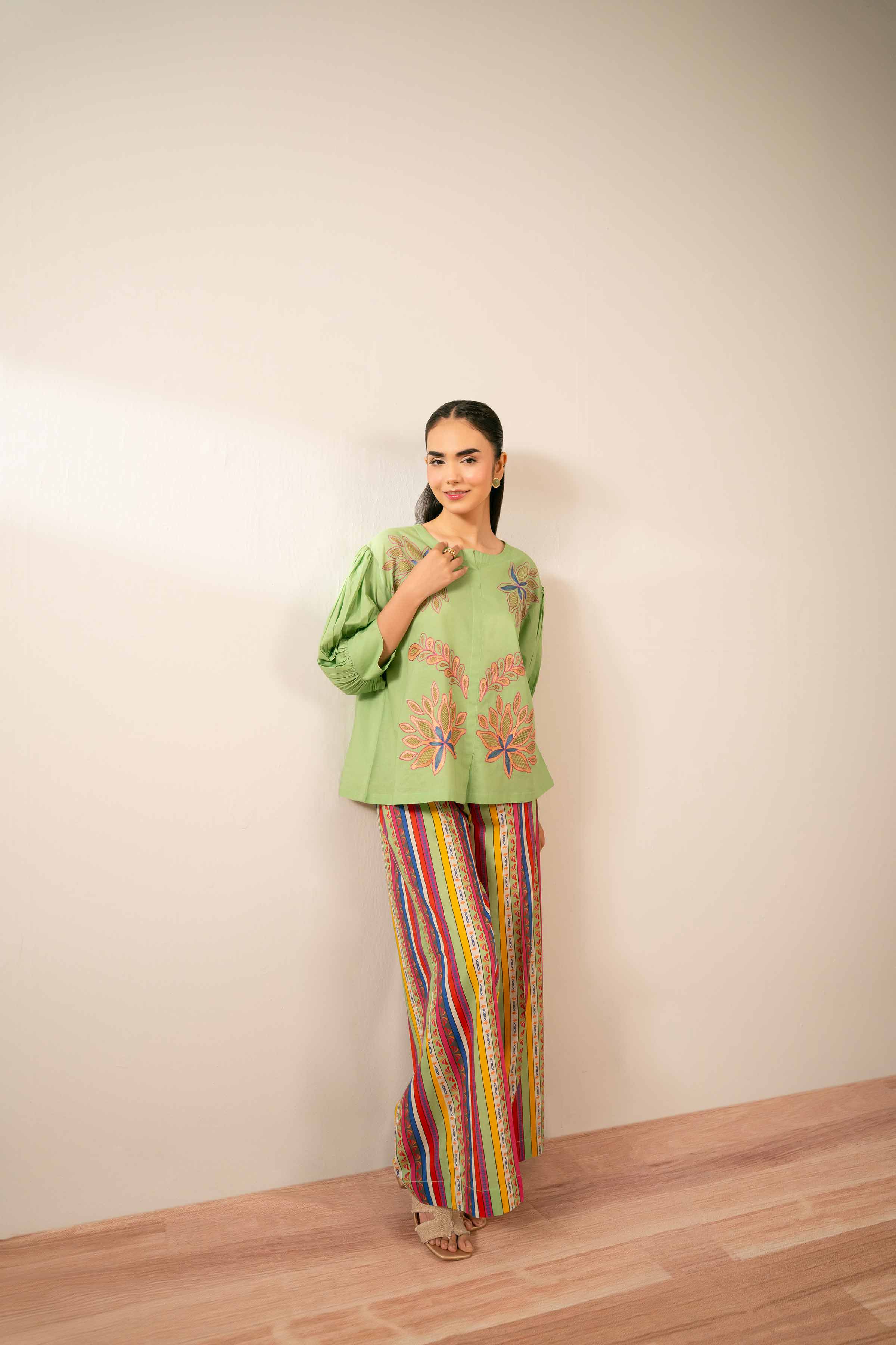 NishatUK - Multi Embroidered Cambric 2-piece ready to wear Dress