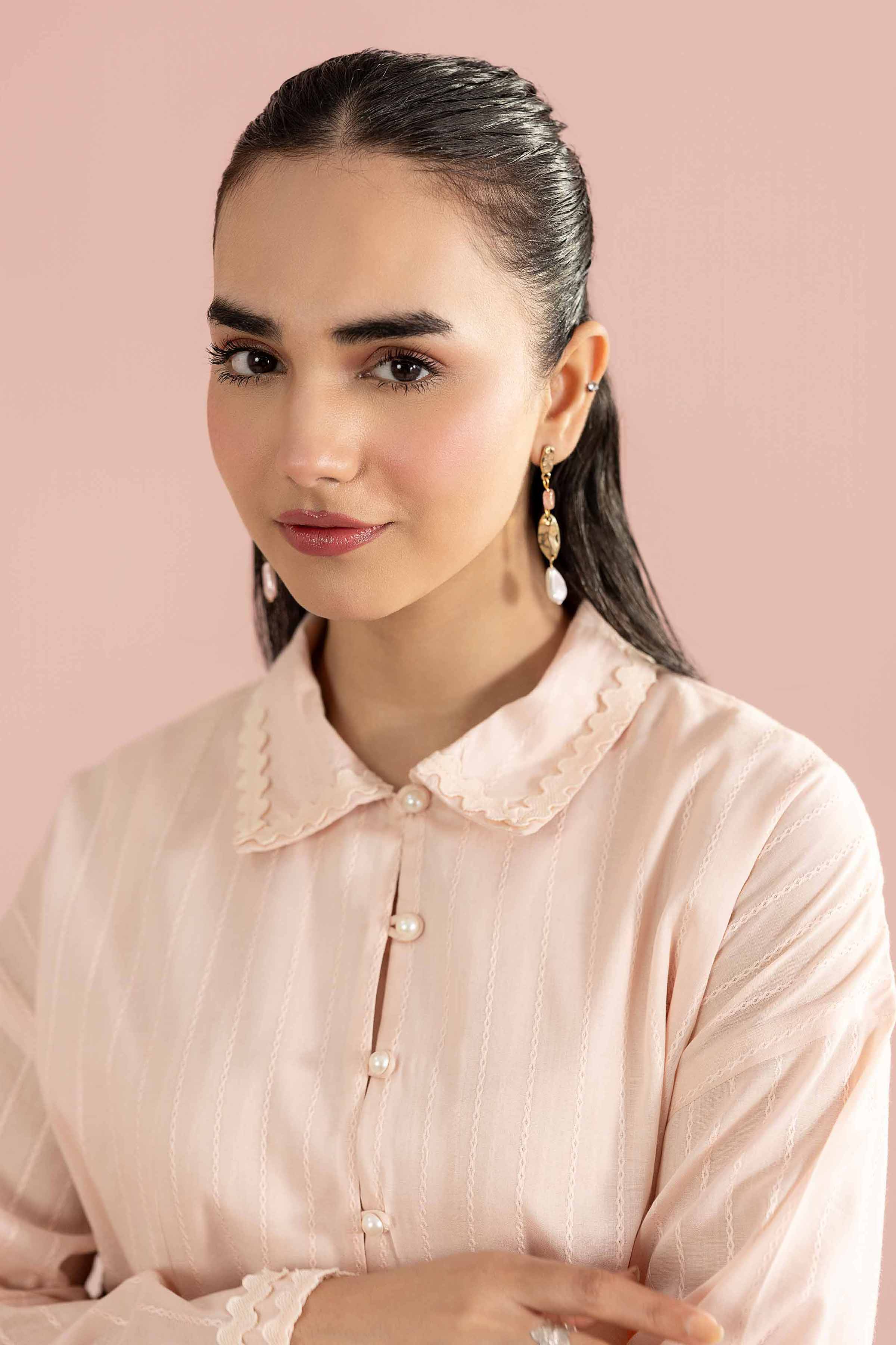 NishatUK - Pink Solids Leno Kara 2-piece ready to wear Dress