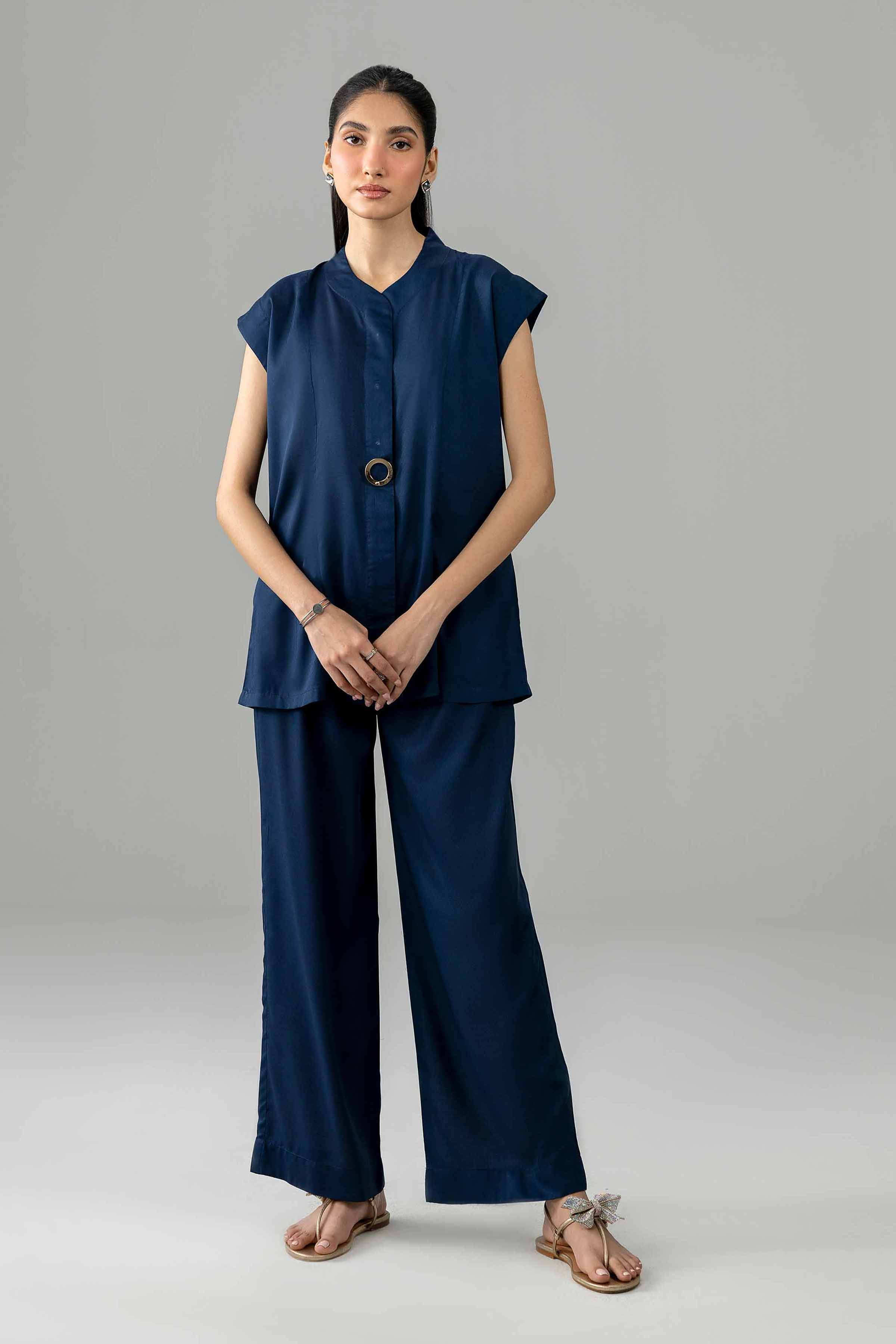 Nishat UK - Blue Solids Modal 2 Pieces ready to wear Dress