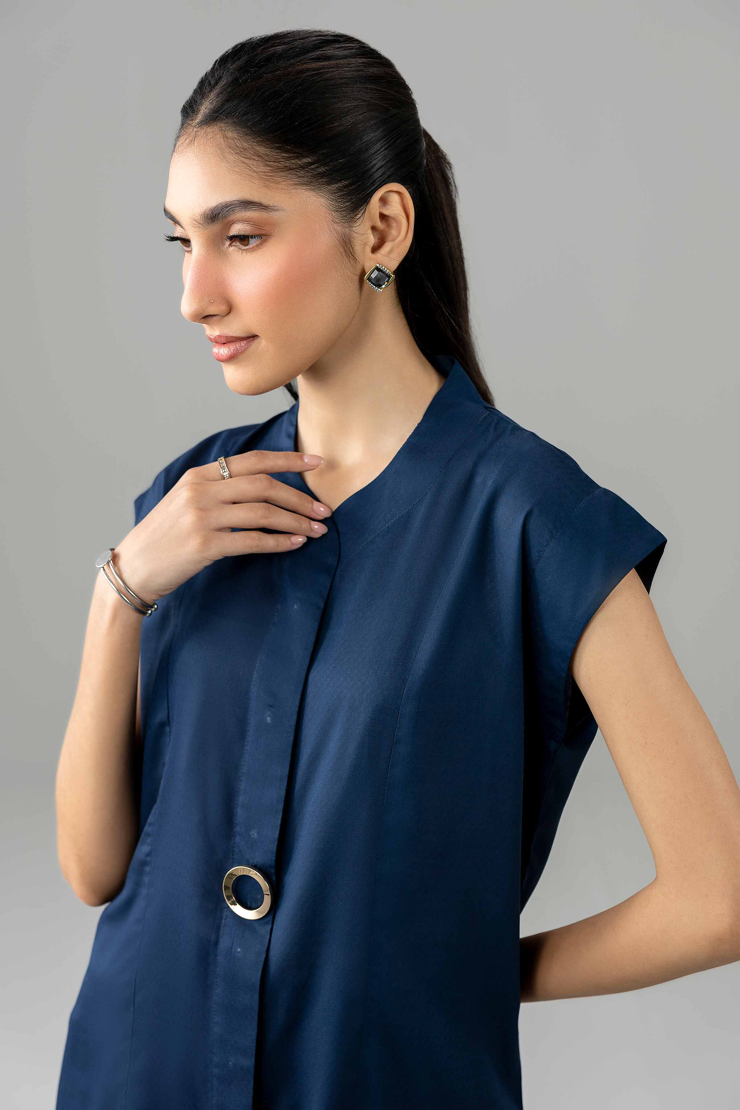 Nishat UK - Blue Solids Modal 2 Pieces ready to wear Dress
