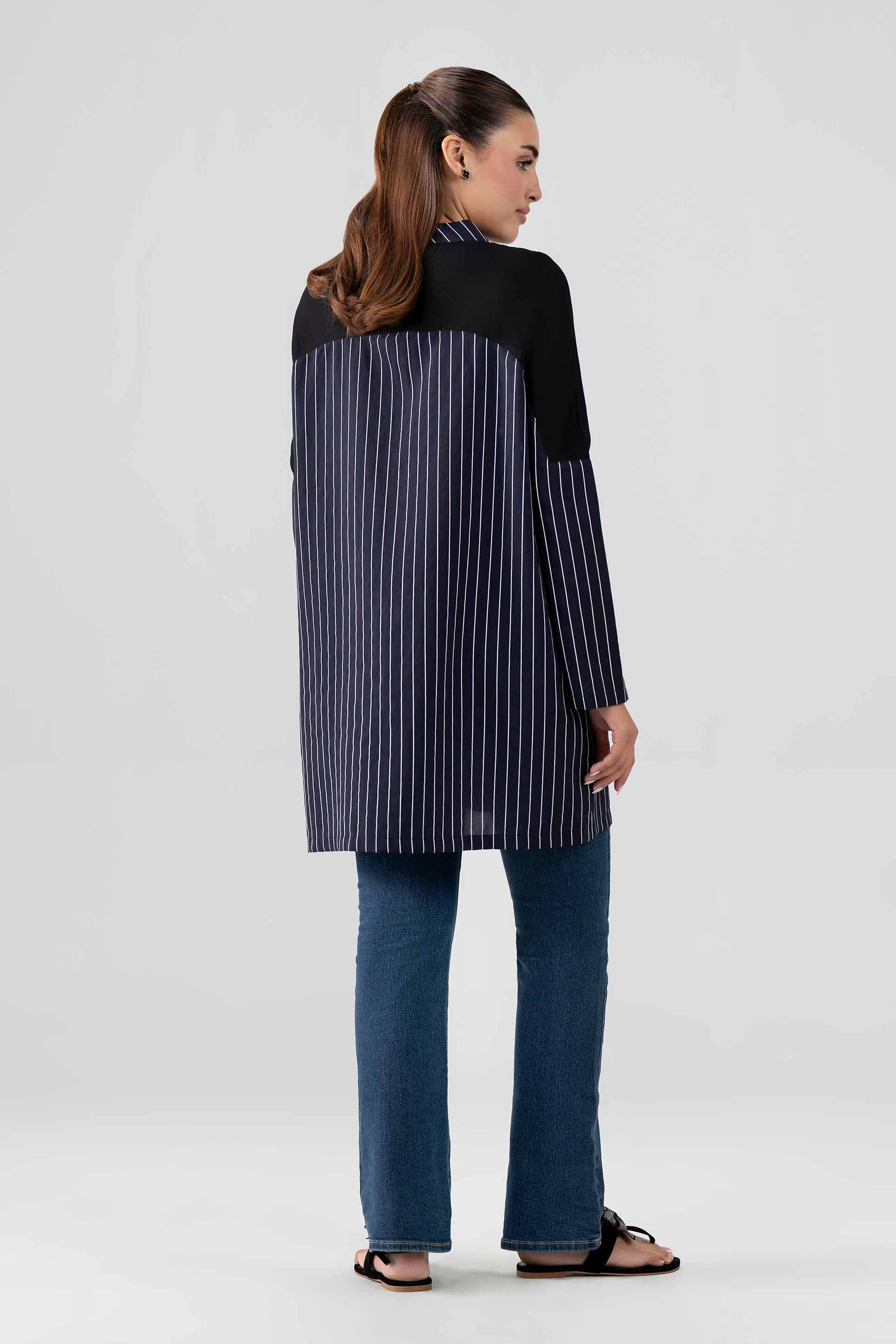 Nishat UK - Blue Printed Cotton 1 Piece ready to wear tunic