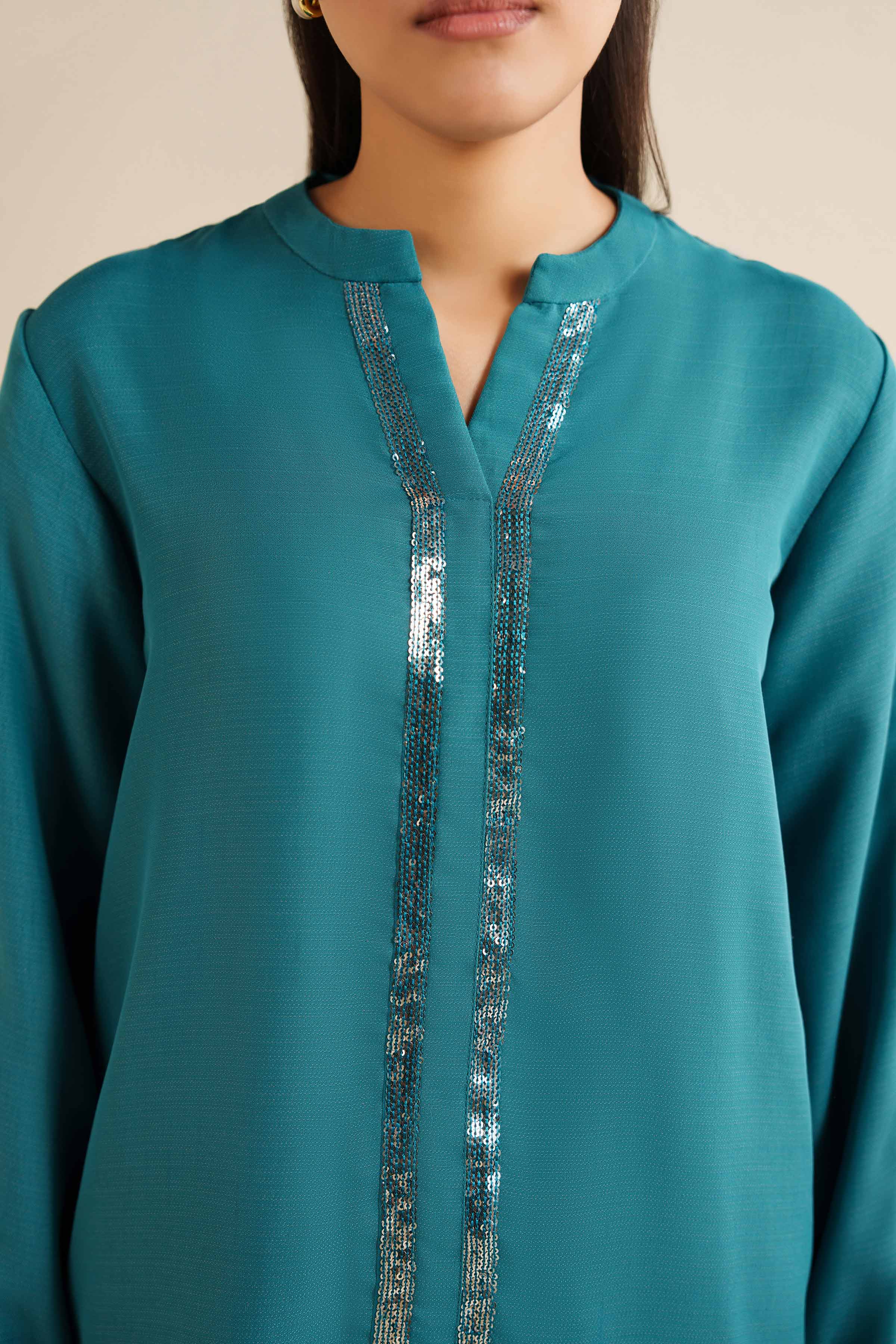 NishatUK - Green Grip 2-piece ready to wear Dress