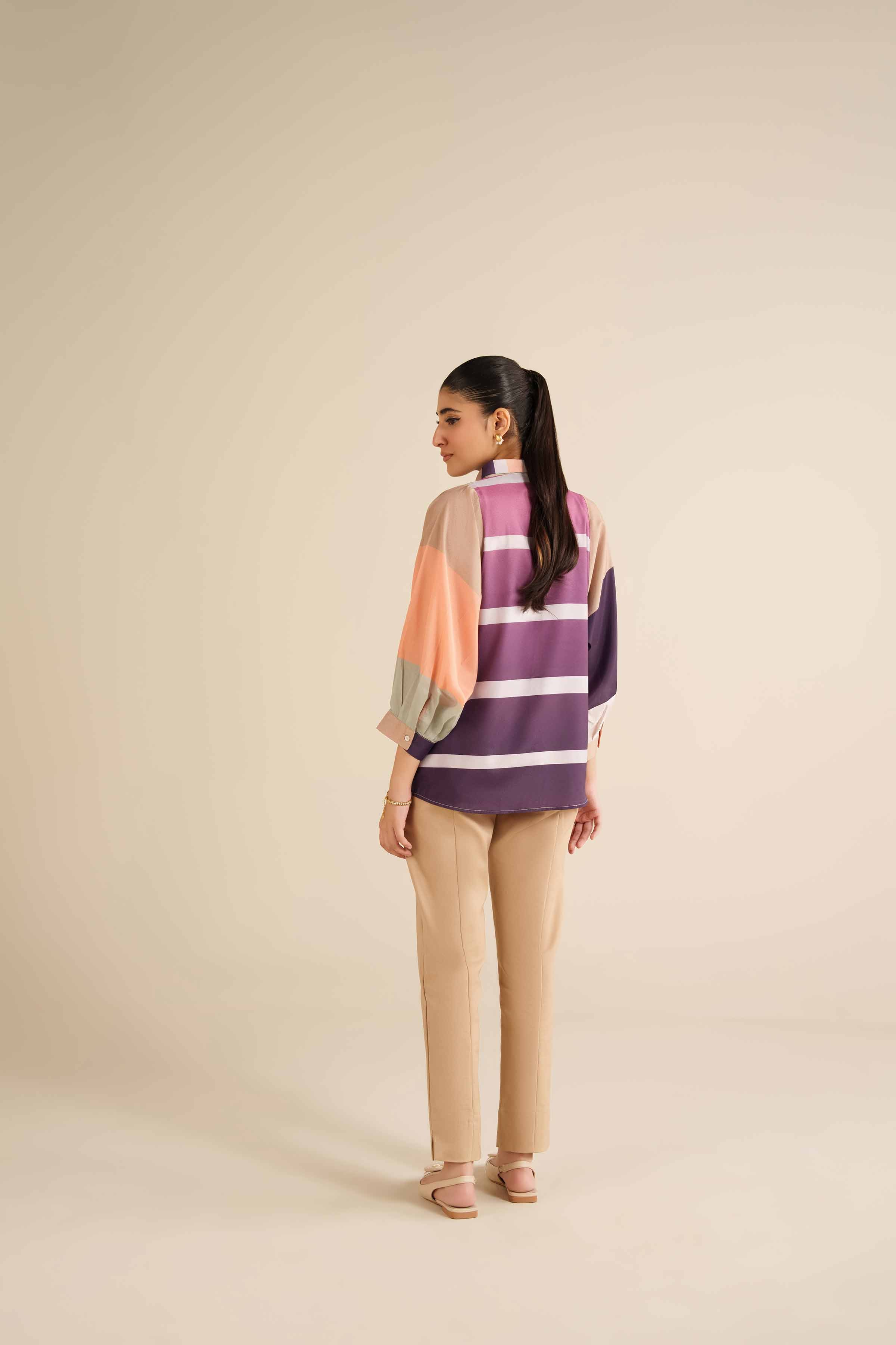 NishatUK - Multi Silk 1-piece ready to wear Tunic