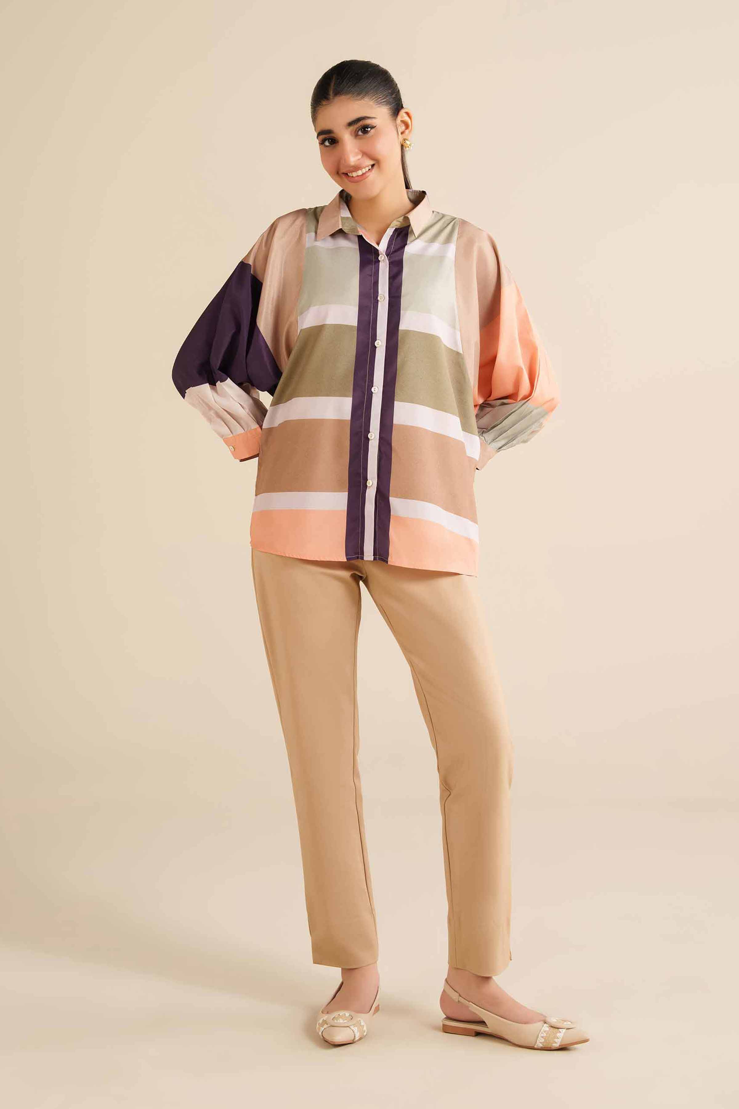 NishatUK - Multi Silk 1-piece ready to wear Tunic