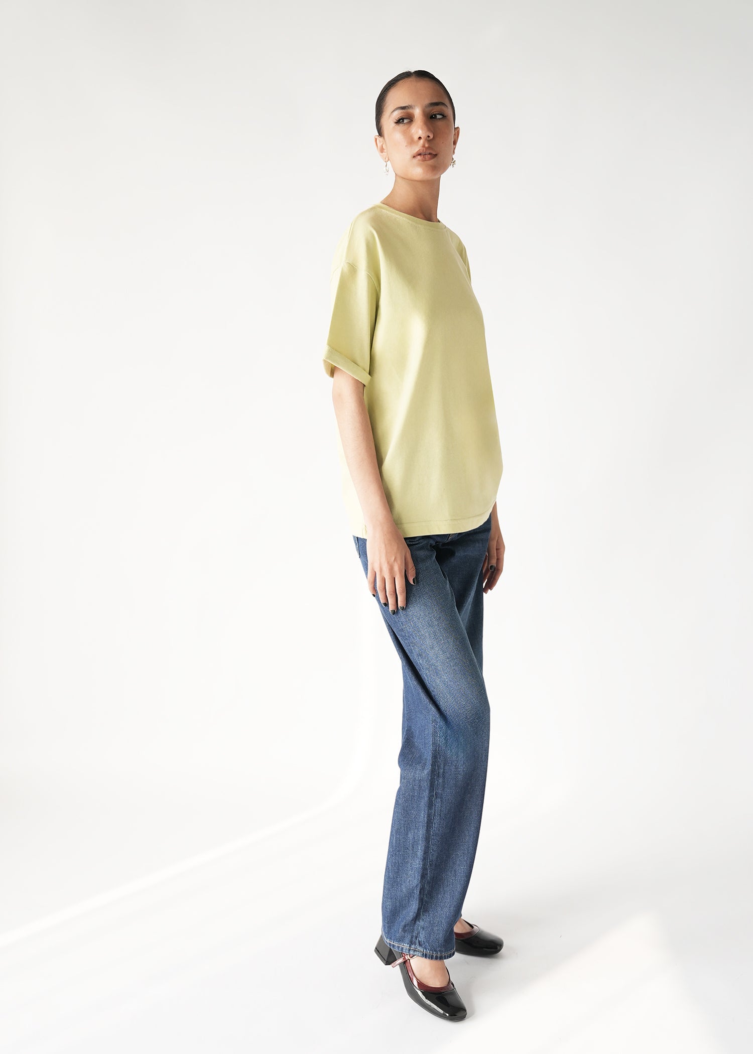 NishatUK - Green Solids Cotton 1-piece ready to wear T-Shirt