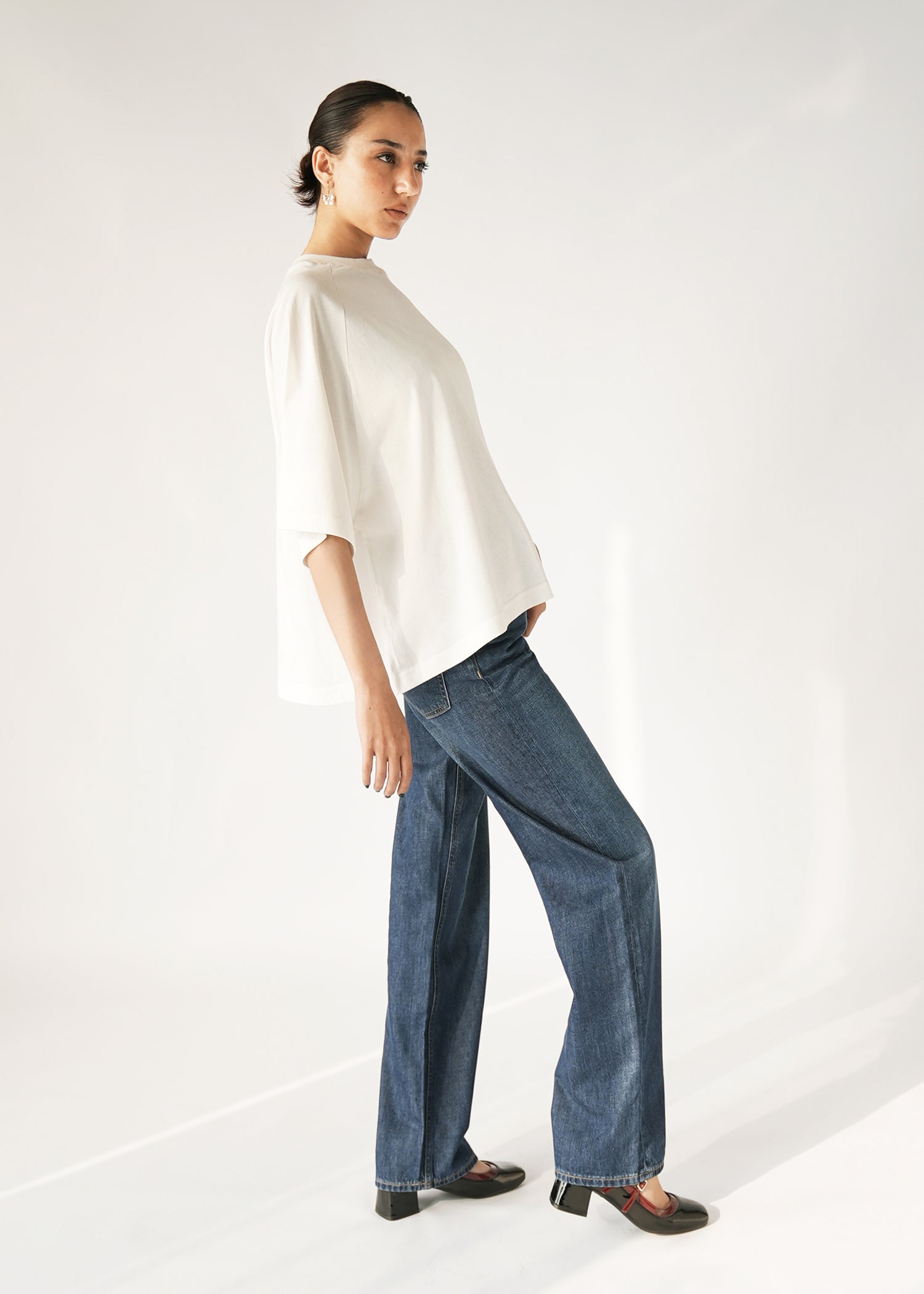 NishatUK - Beige Solids Cotton 1-piece ready to wear T-Shirt