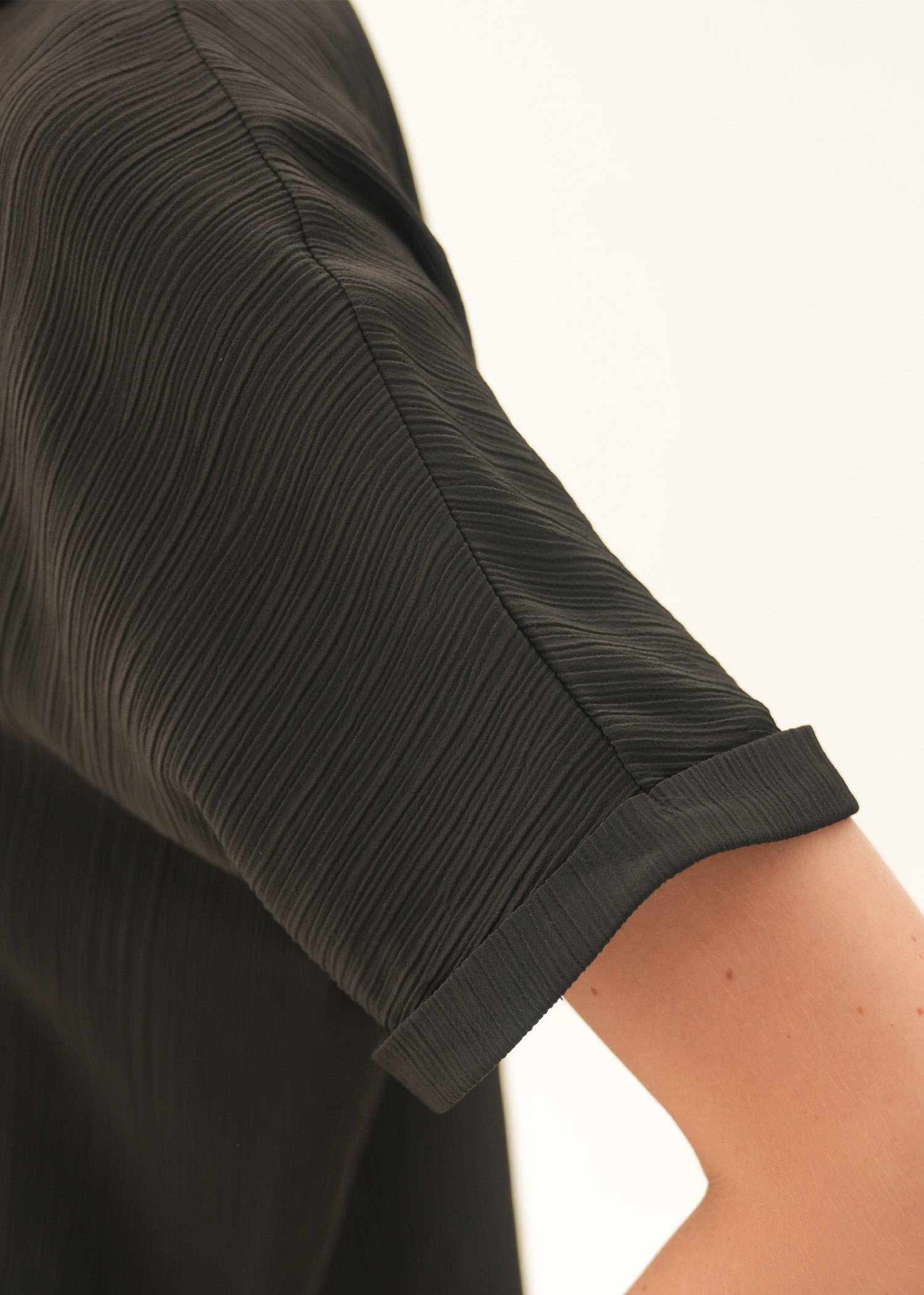 NishatUK - Black Solids Polyester 1-piece ready to wear Shirt