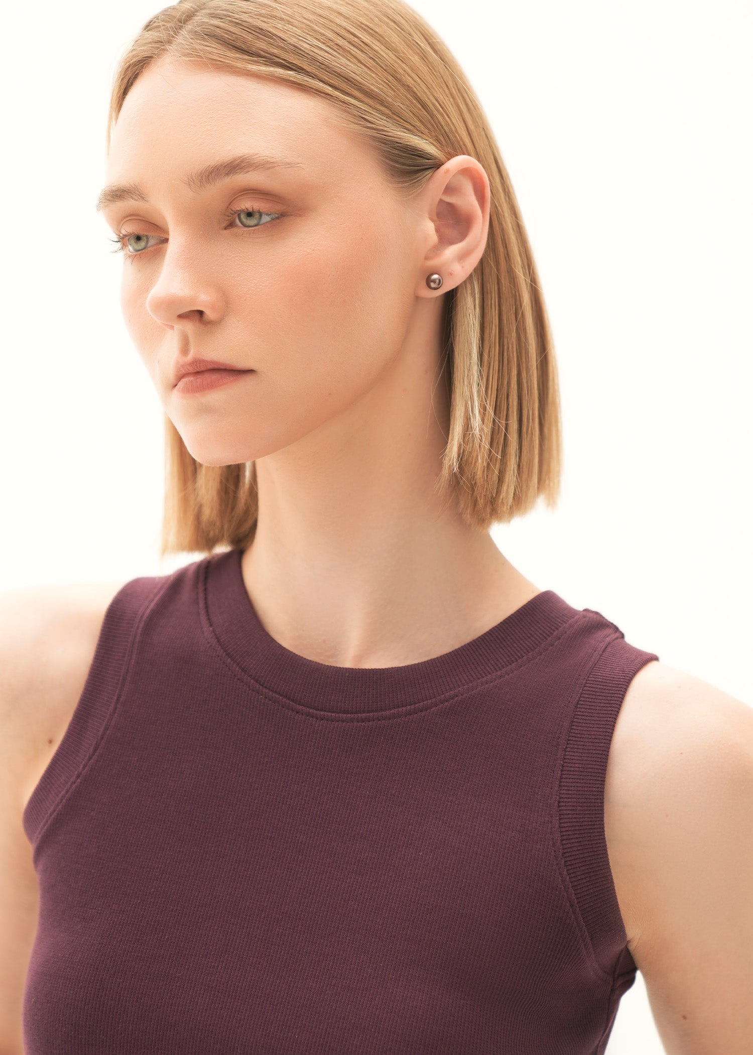 NishatUK - Purple Solids Cotton 1-piece ready to wear Vest