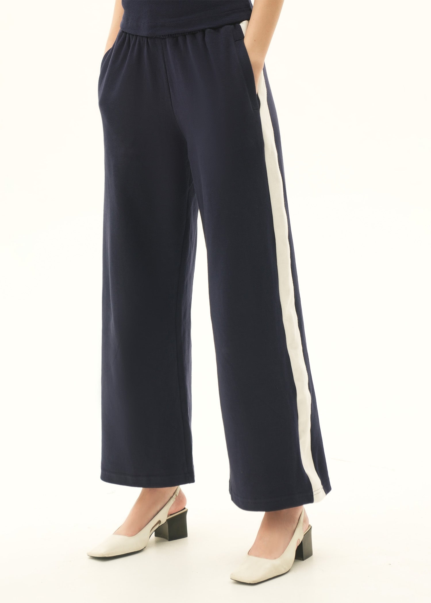 NishatUK - Blue Solids Cotton 1-piece ready to wear Trouser