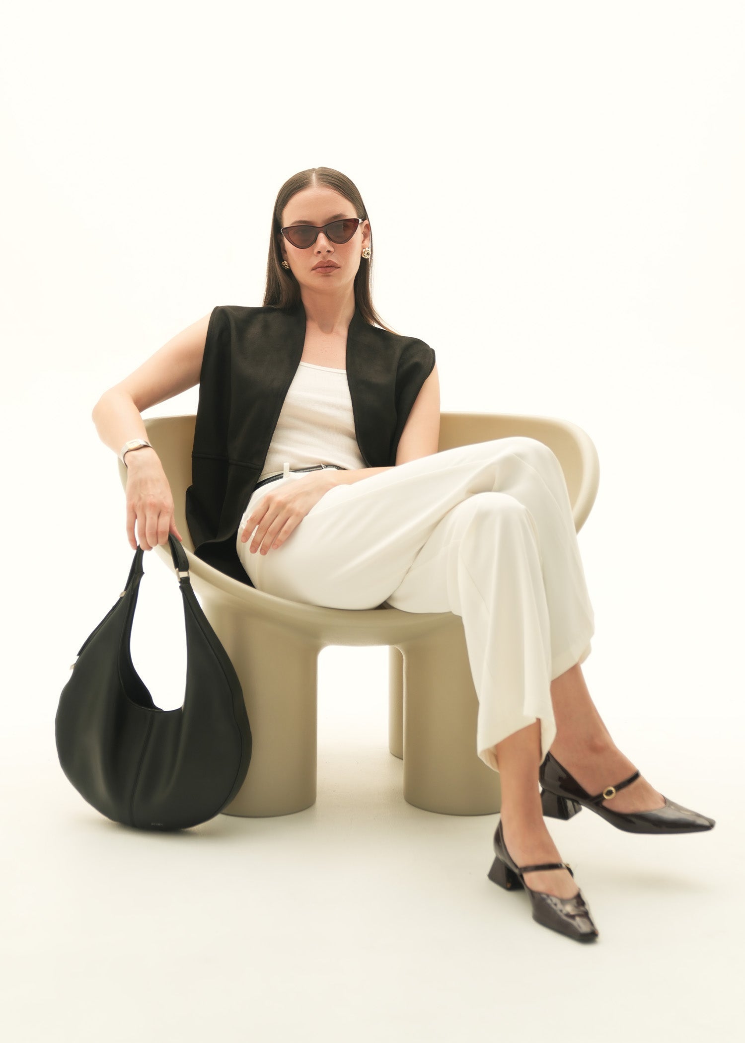 NishatUK - Black Solids Polyester 1-piece ready to wear Coat