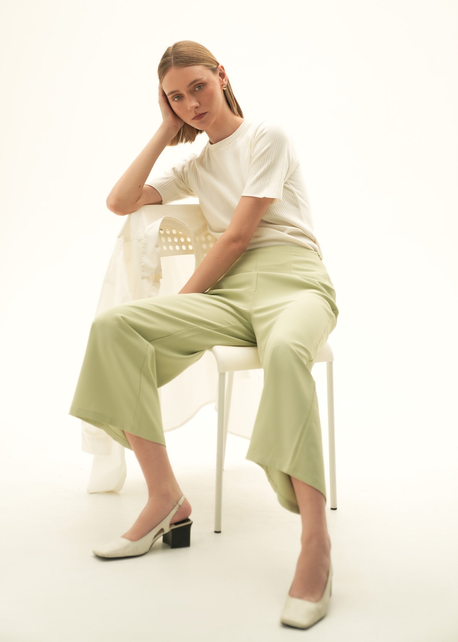 NishatUK - Beige Solids Cotton 1-piece ready to wear Top