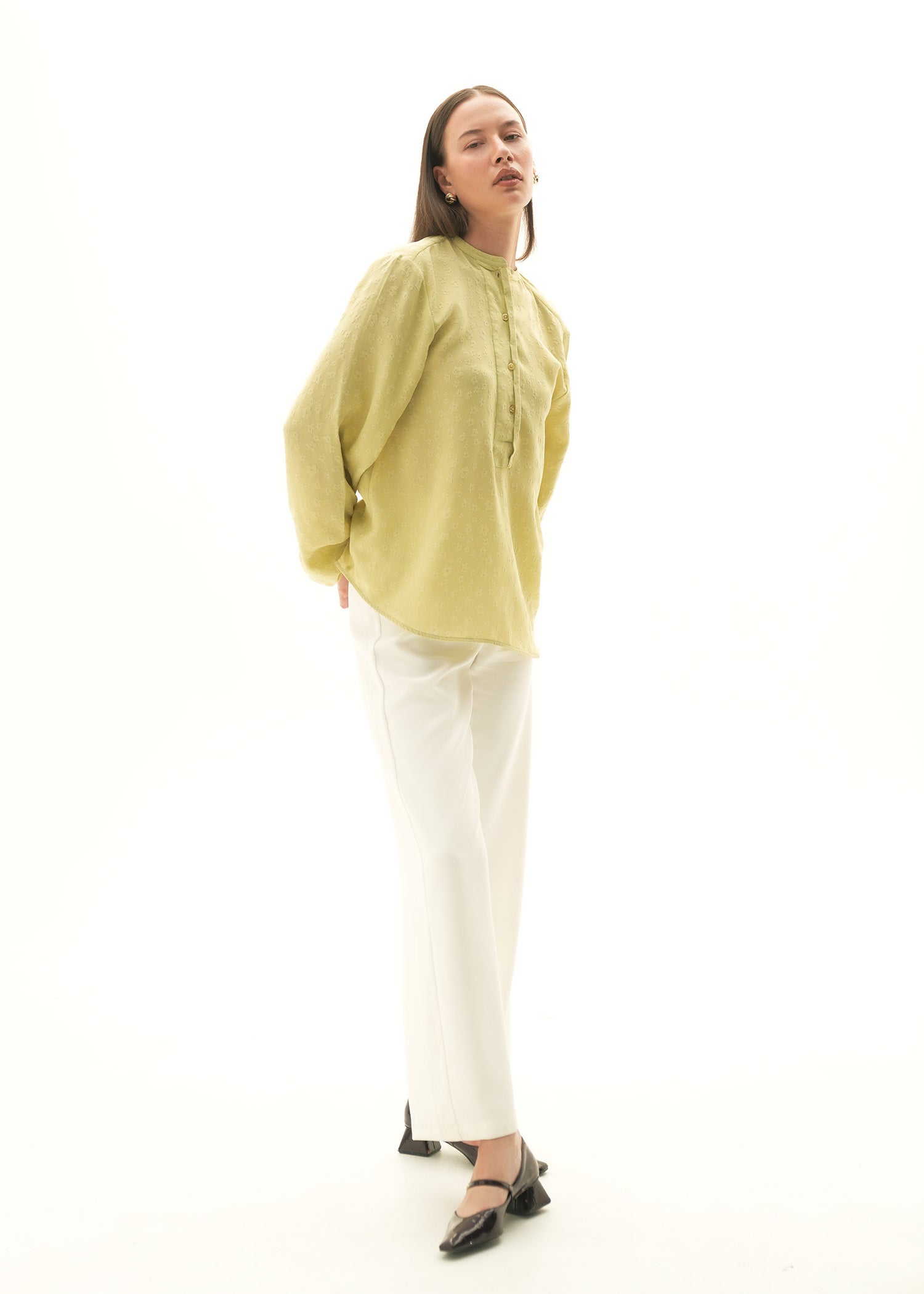 NishatUK - White Solids Cotton 1-piece ready to wear Trouser