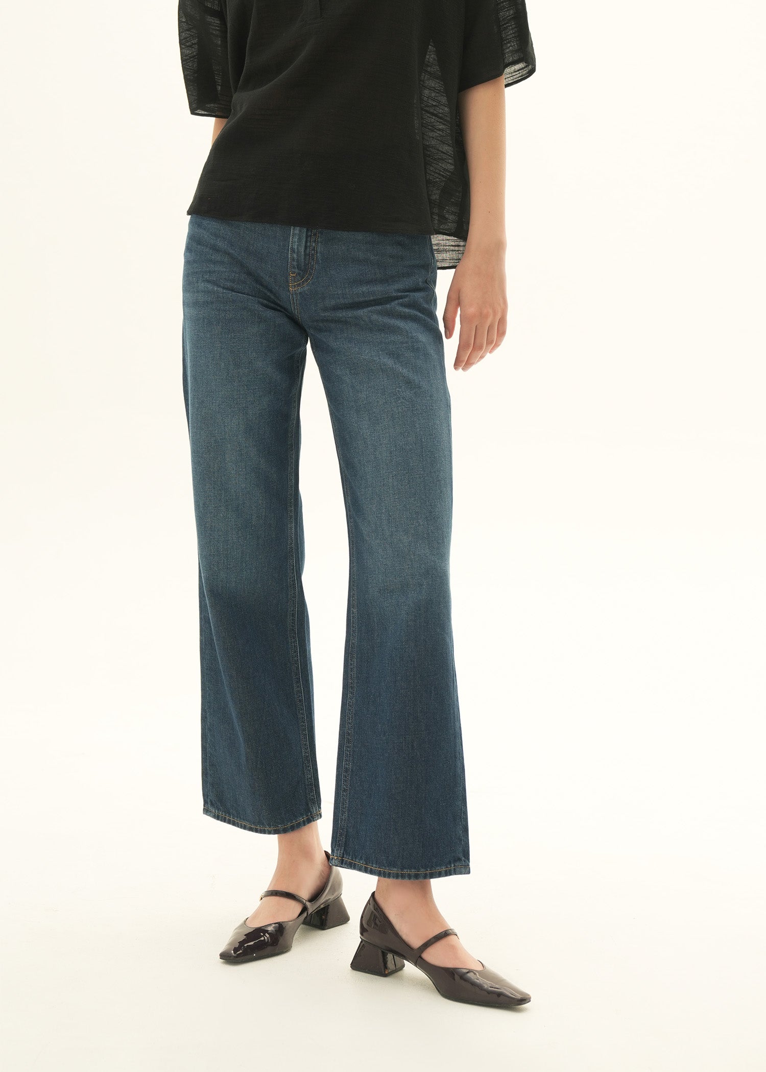 NishatUK - Blue Solids Cotton 1-piece ready to wear Denim