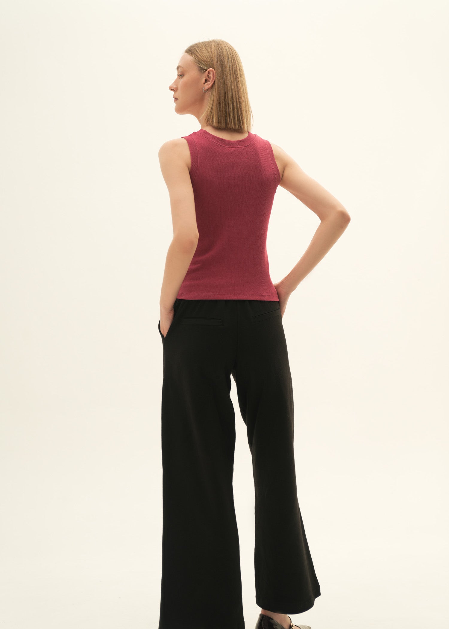 NishatUK - Magenta Solids Cotton 1-piece ready to wear Vest