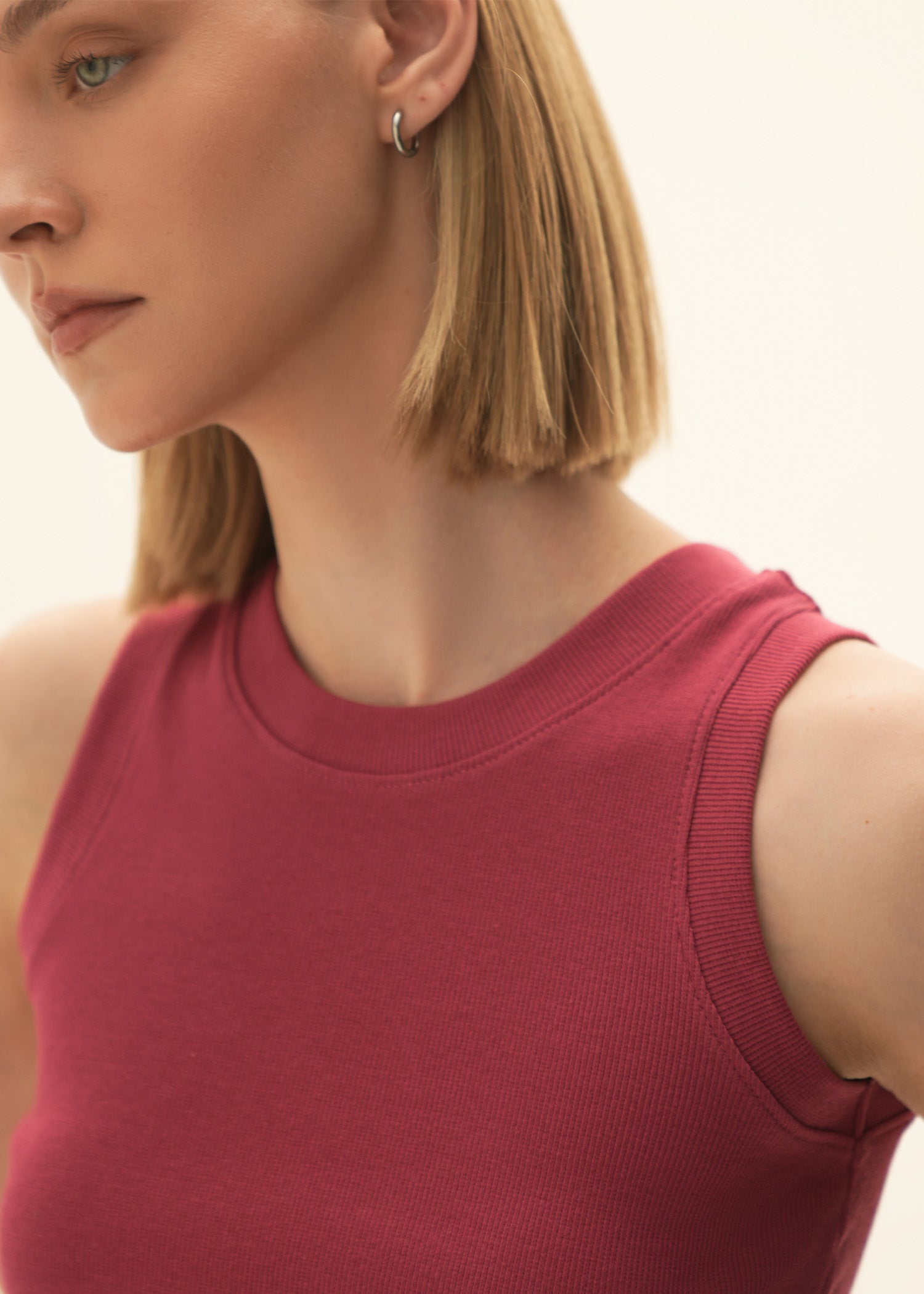 NishatUK - Magenta Solids Cotton 1-piece ready to wear Vest