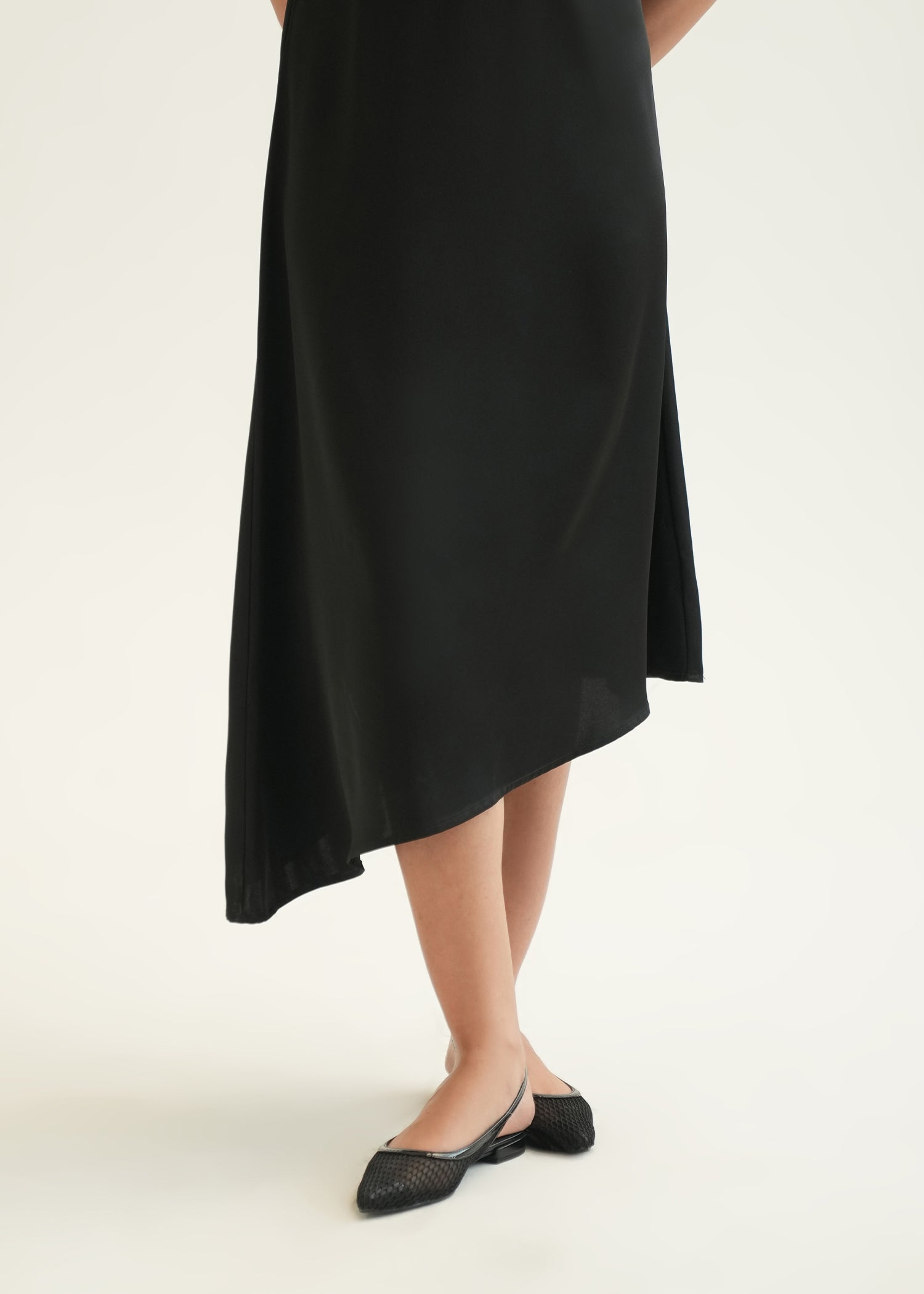 NishatUK - Black Solids Polyester 1-piece ready to wear Long Dress