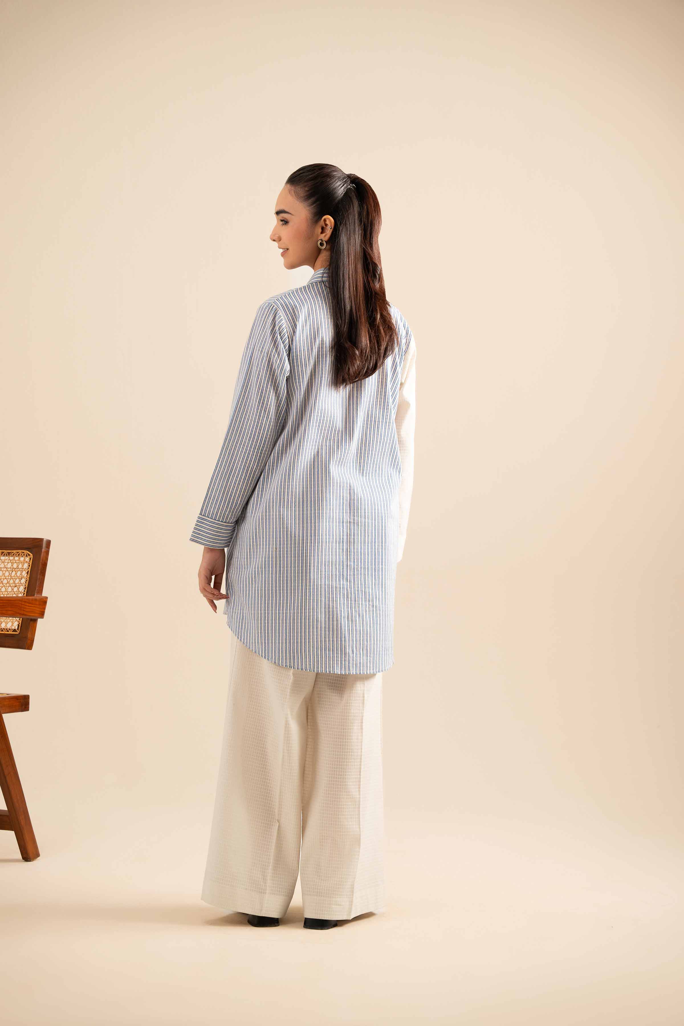 NishatUK - Off White Embroidered Lawn 2-piece ready to wear Dress