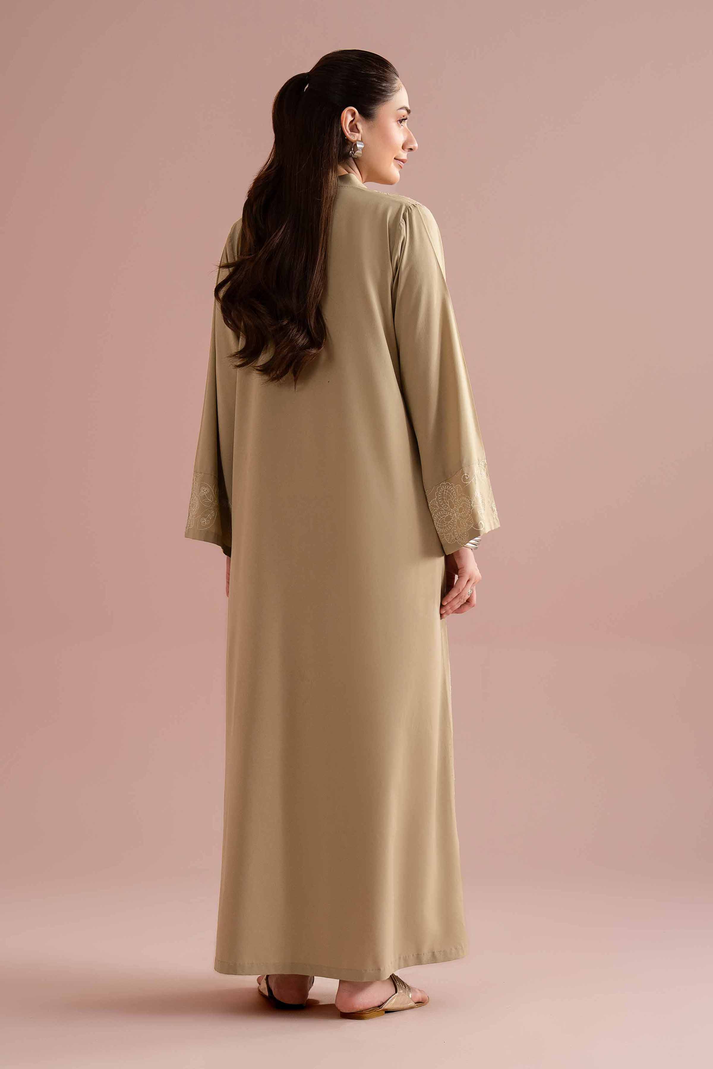 NishatUK - Green Embroidered Malai 1-piece ready to wear long dress